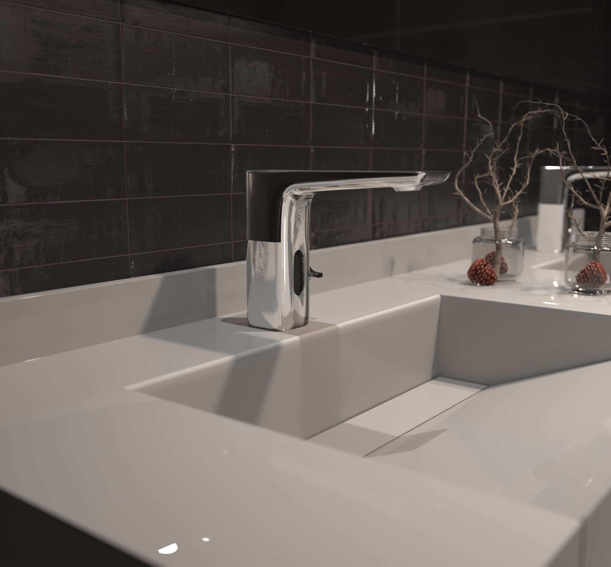 Photorealistic Modern Tap Free low-poly 3D model_1