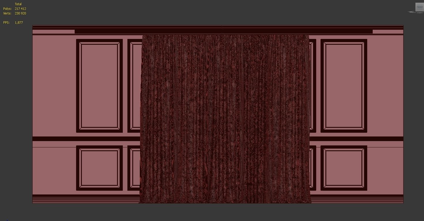 Curtain Set 243 3D model_4
