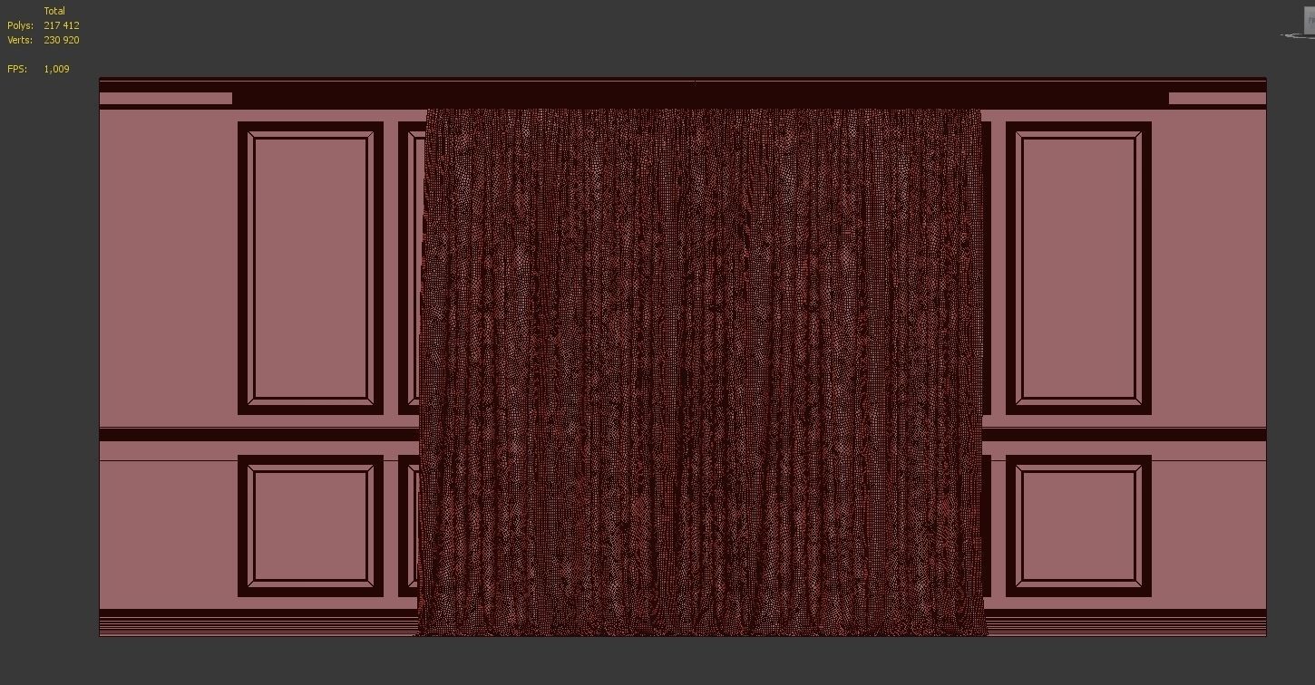 Curtain Set 244 3D model_4