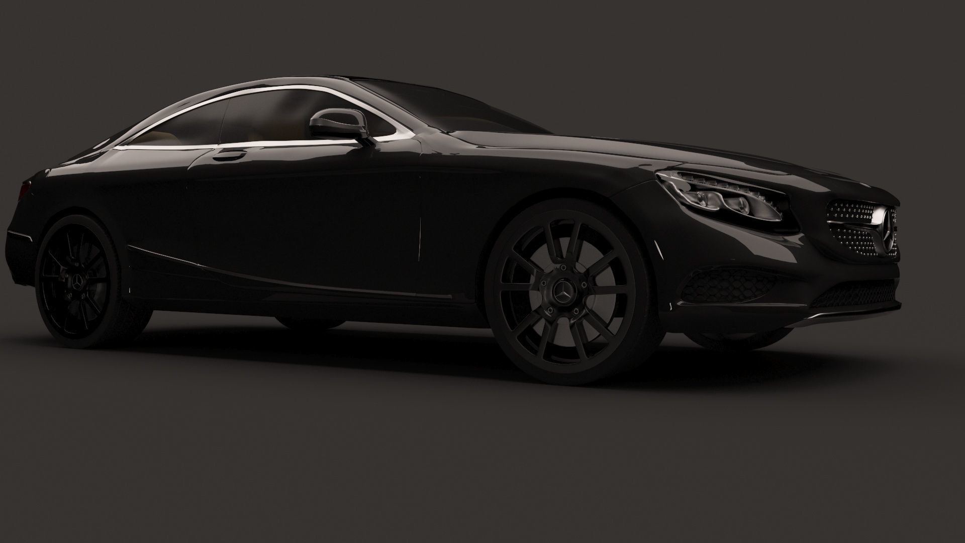 Mercedes-Benz S Class Coupe 3d car model 3D model_6