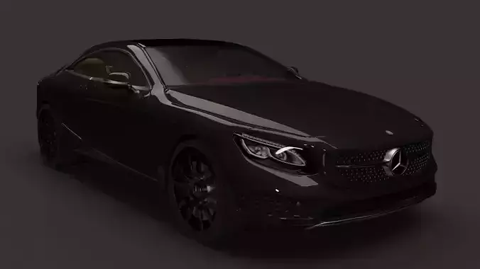 Mercedes-Benz S Class Coupe 3d car model 3D model