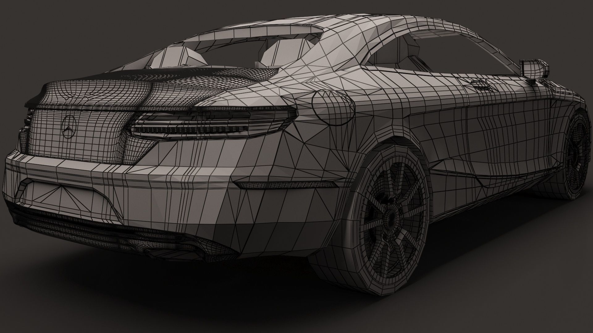 Mercedes-Benz S Class Coupe 3d car model 3D model_8