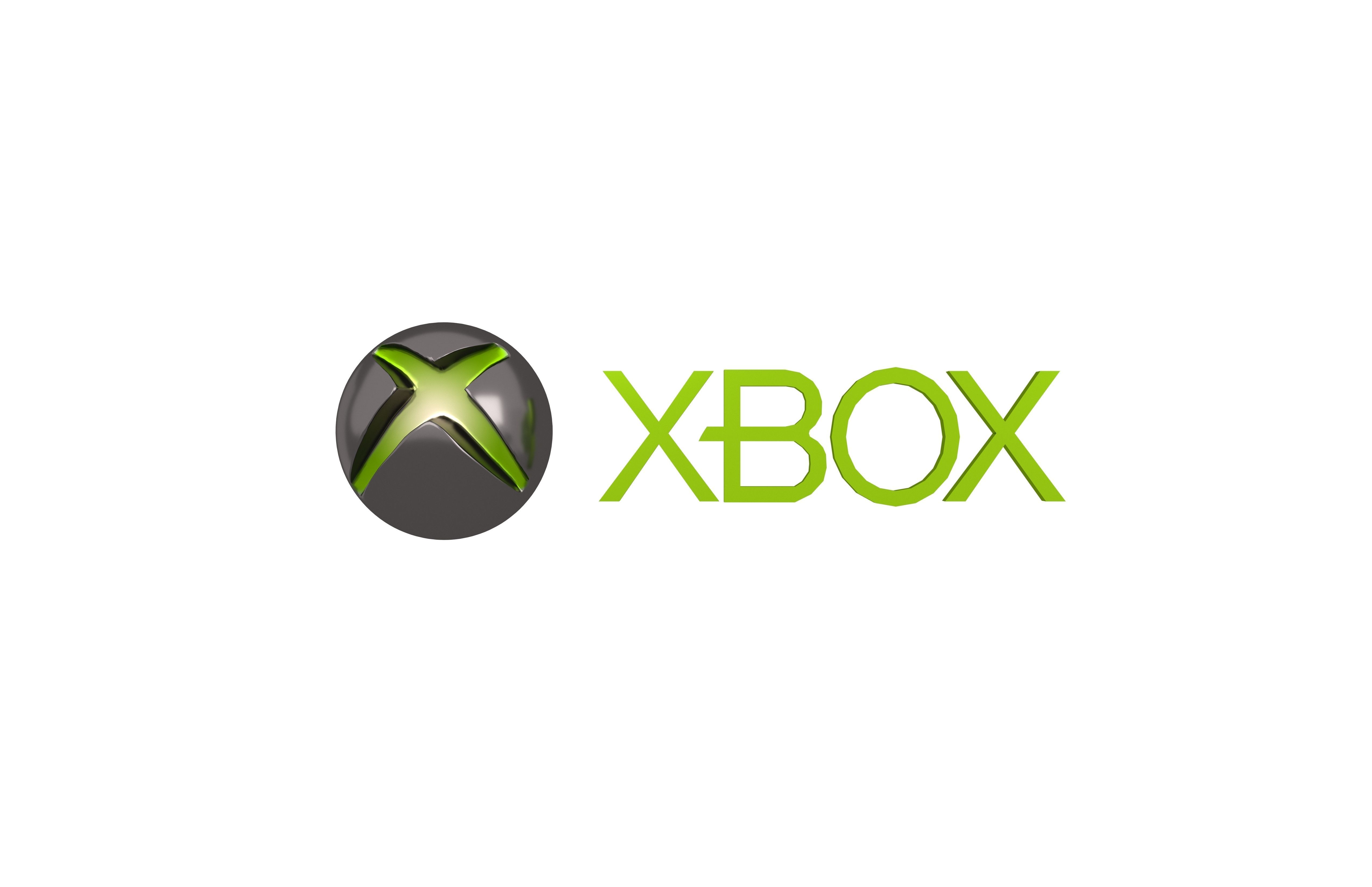 Xbox 2005 Logo v1 003 Free low-poly 3D model_1