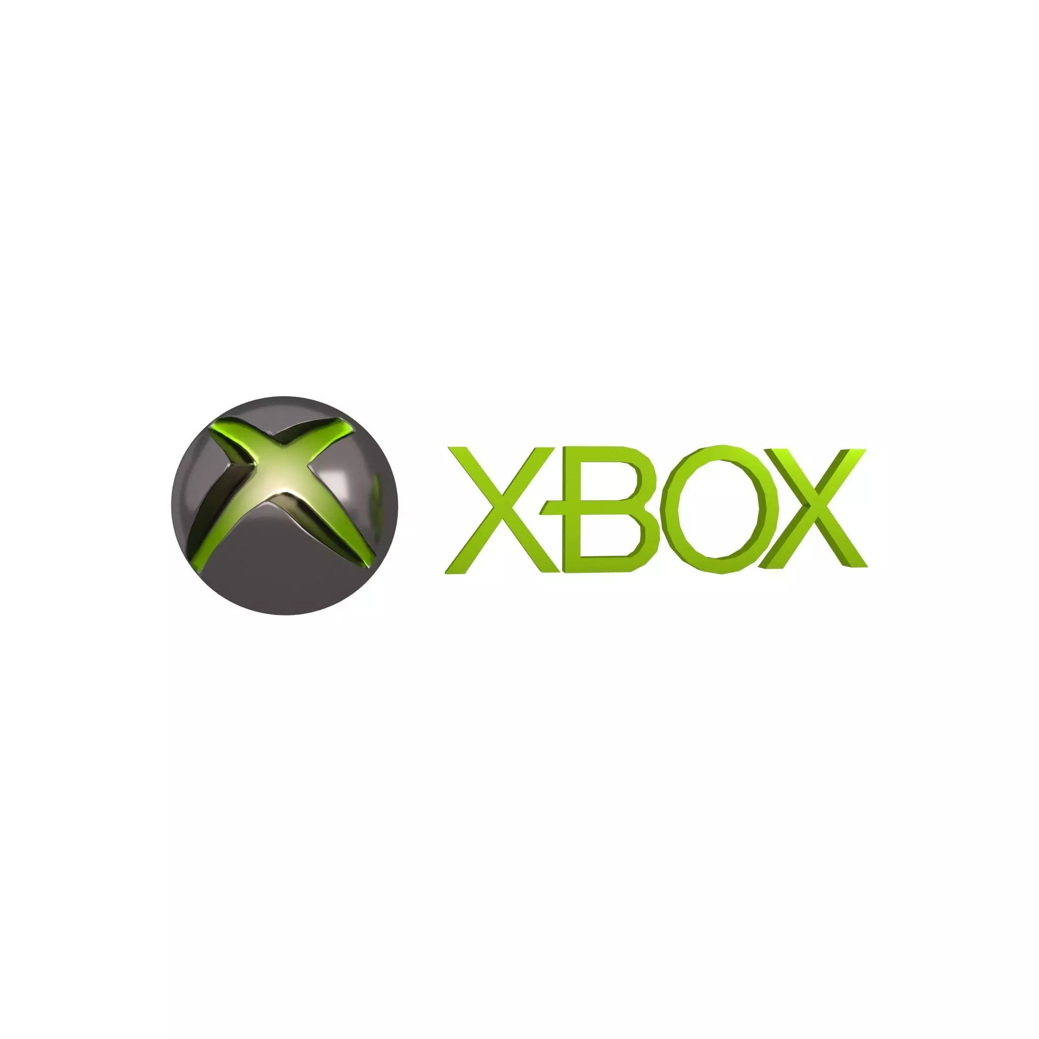 Xbox 2005 Logo v1 003 Free low-poly 3D model_0