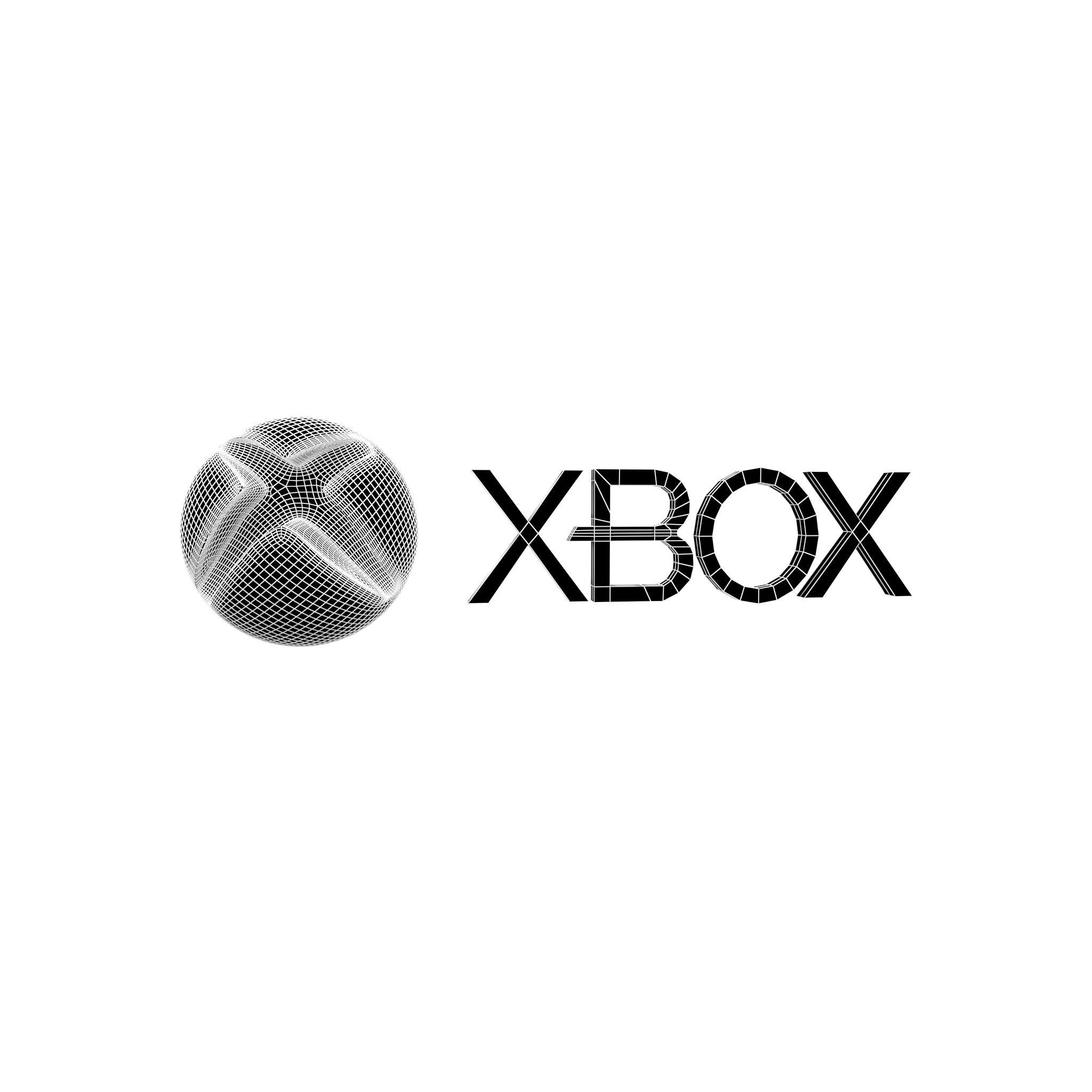 Xbox 2005 Logo v1 003 Free low-poly 3D model_4