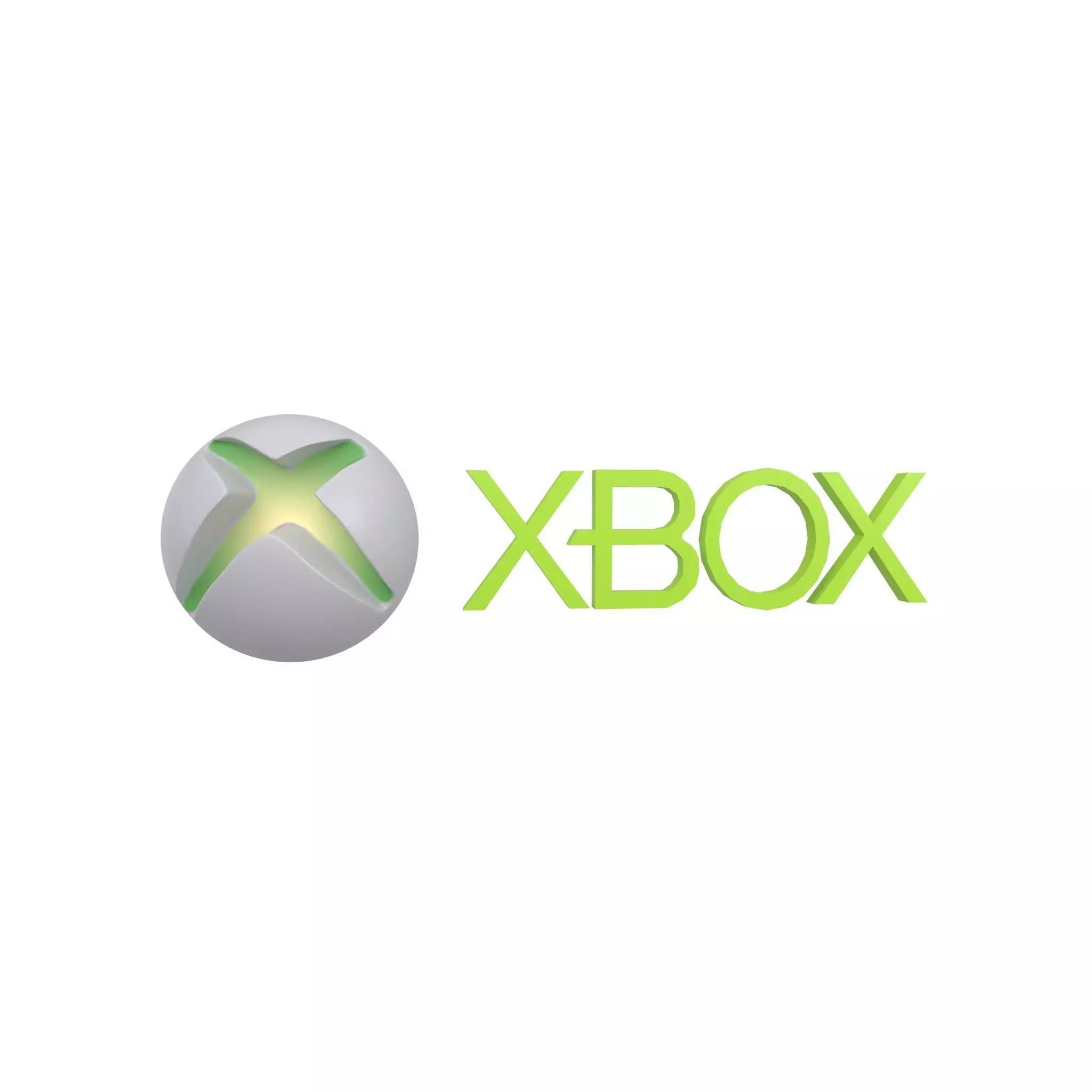 Xbox 2010 Logo v1 001 Free low-poly 3D model