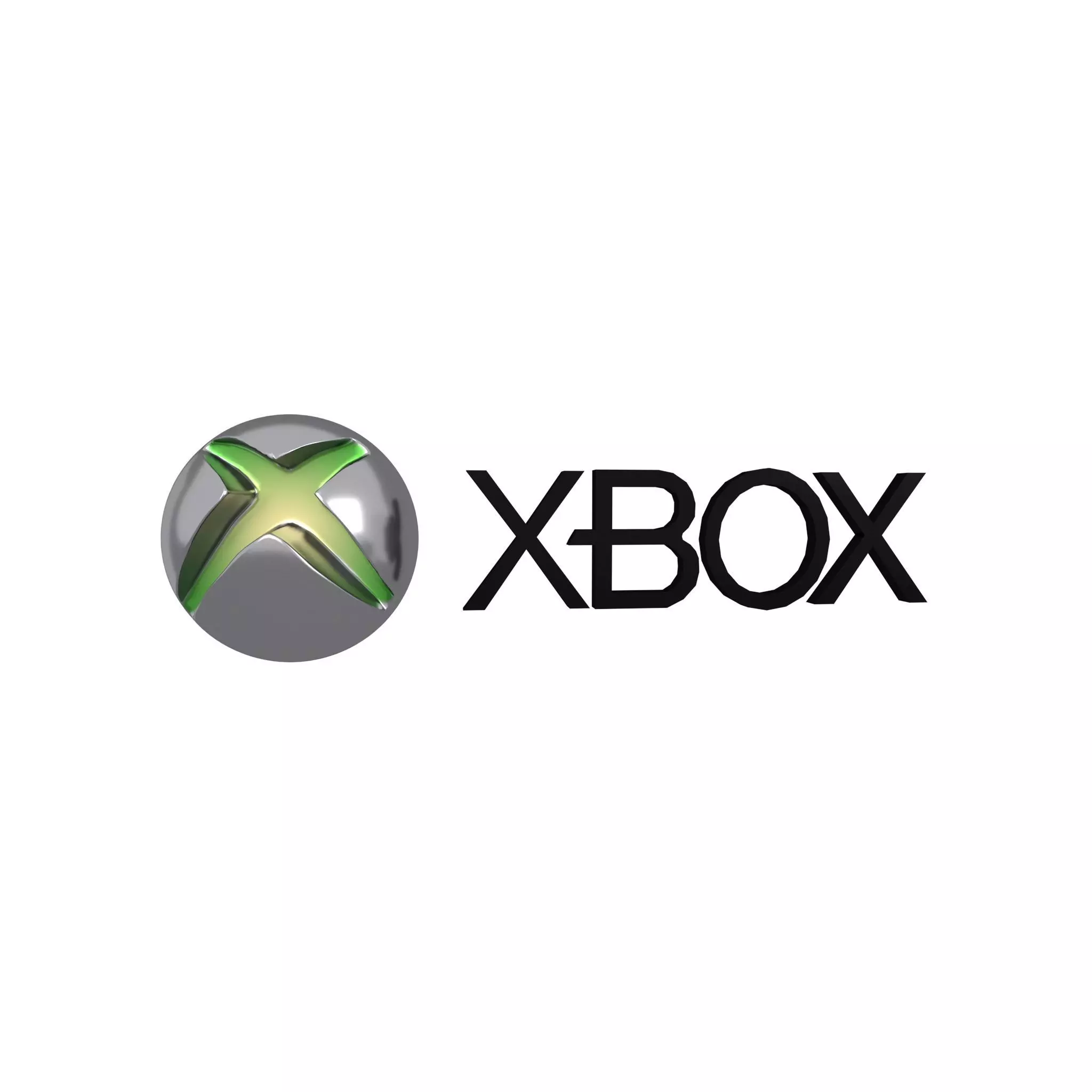 Xbox 2010 Logo v1 004 Free low-poly 3D model