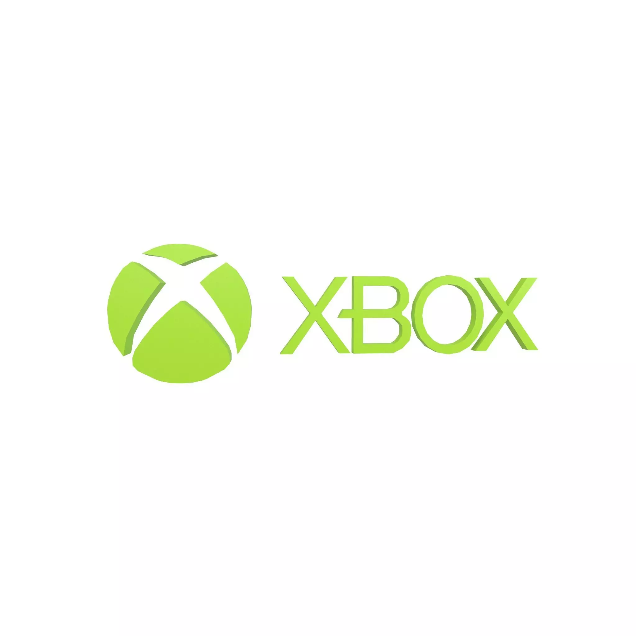 Xbox 2012 Logo v1 002 Free low-poly 3D model_0