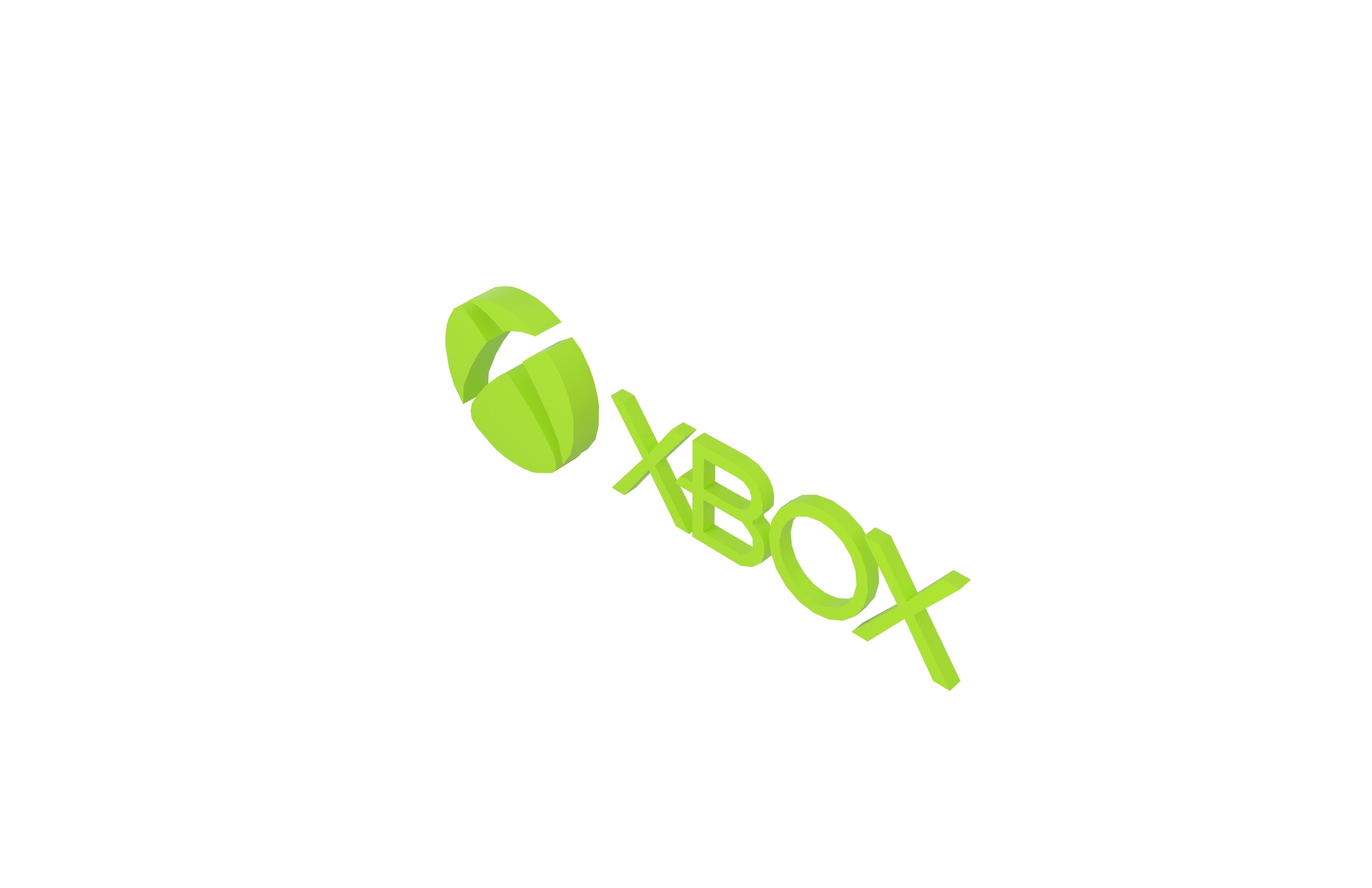 Xbox 2012 Logo v1 002 Free low-poly 3D model_2