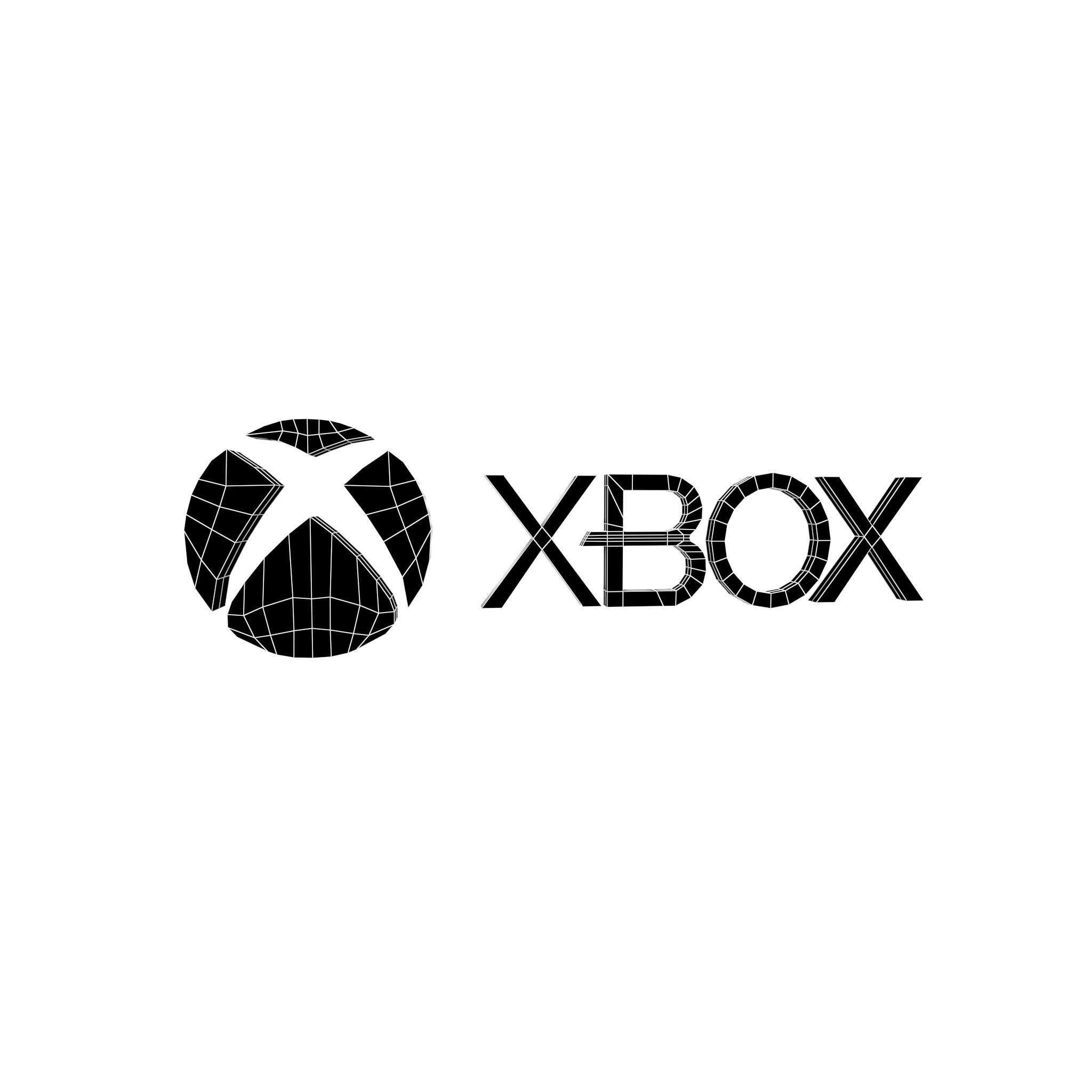 Xbox 2012 Logo v1 003 Free low-poly 3D model_4