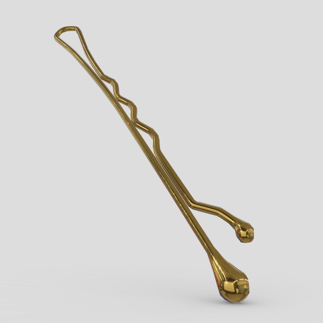 Hairpin Low-poly 3D model_11