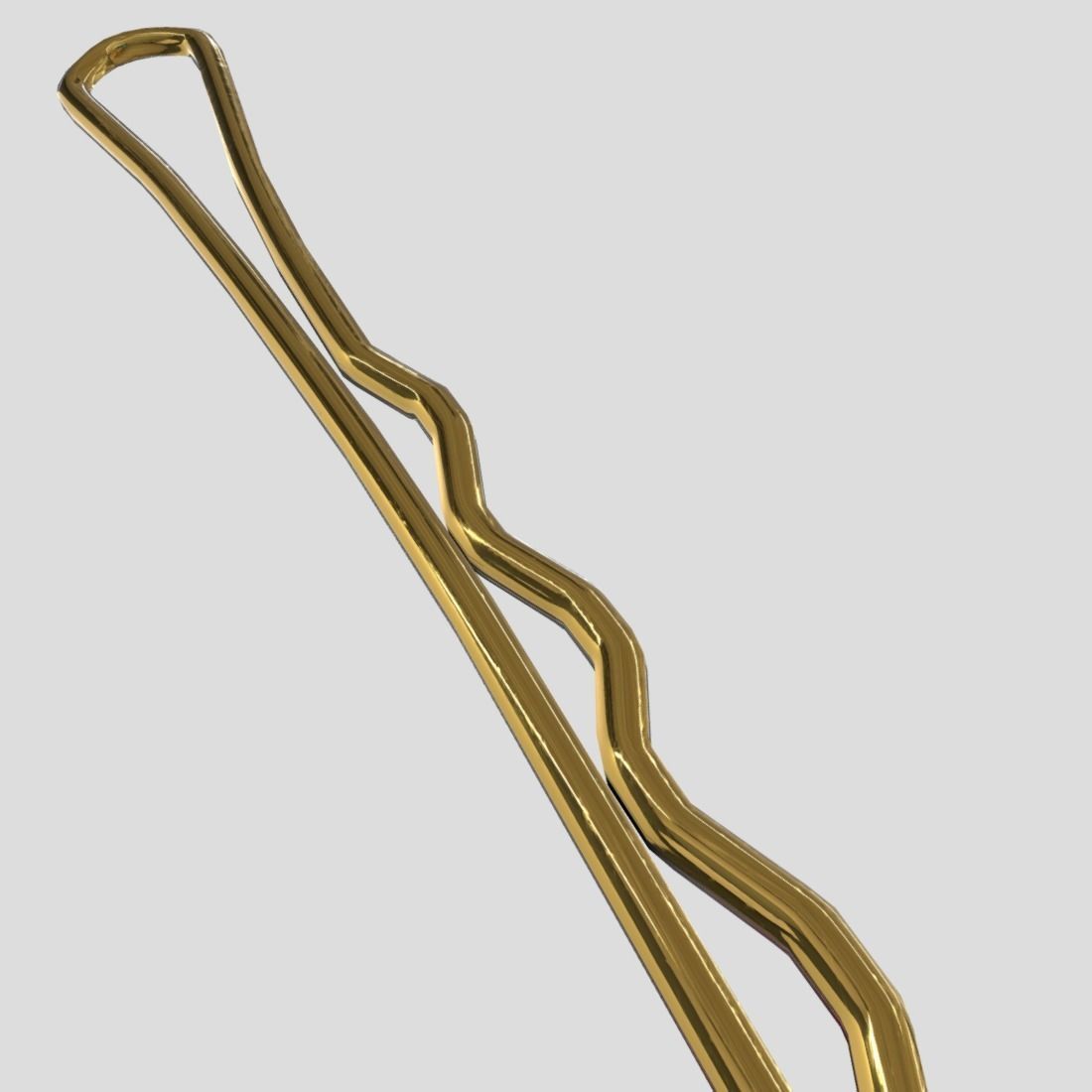 Hairpin Low-poly 3D model_13