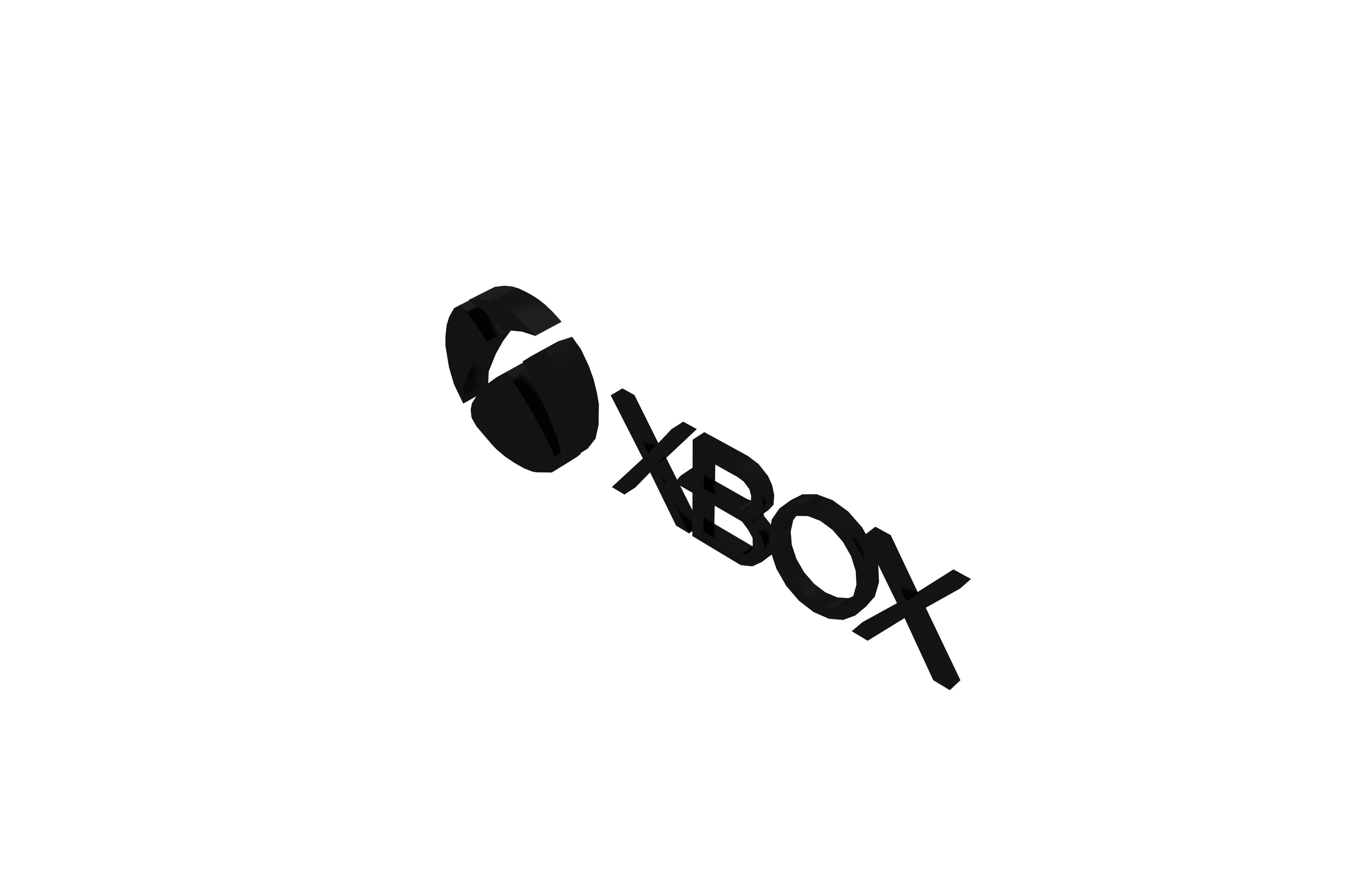 Xbox 2012 Logo v1 006 Free low-poly 3D model_2