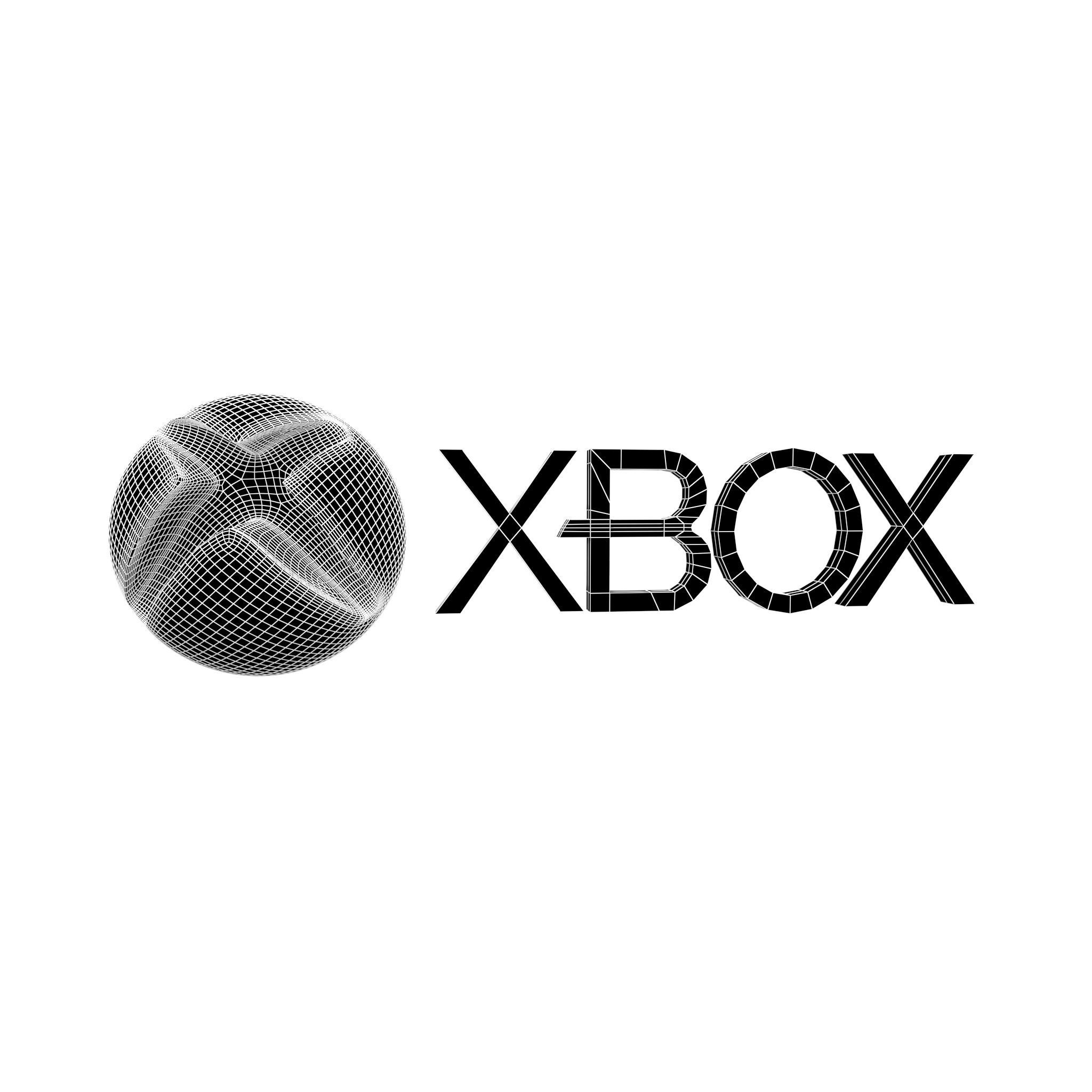 Xbox 2013 Logo v1 001 Free low-poly 3D model_4