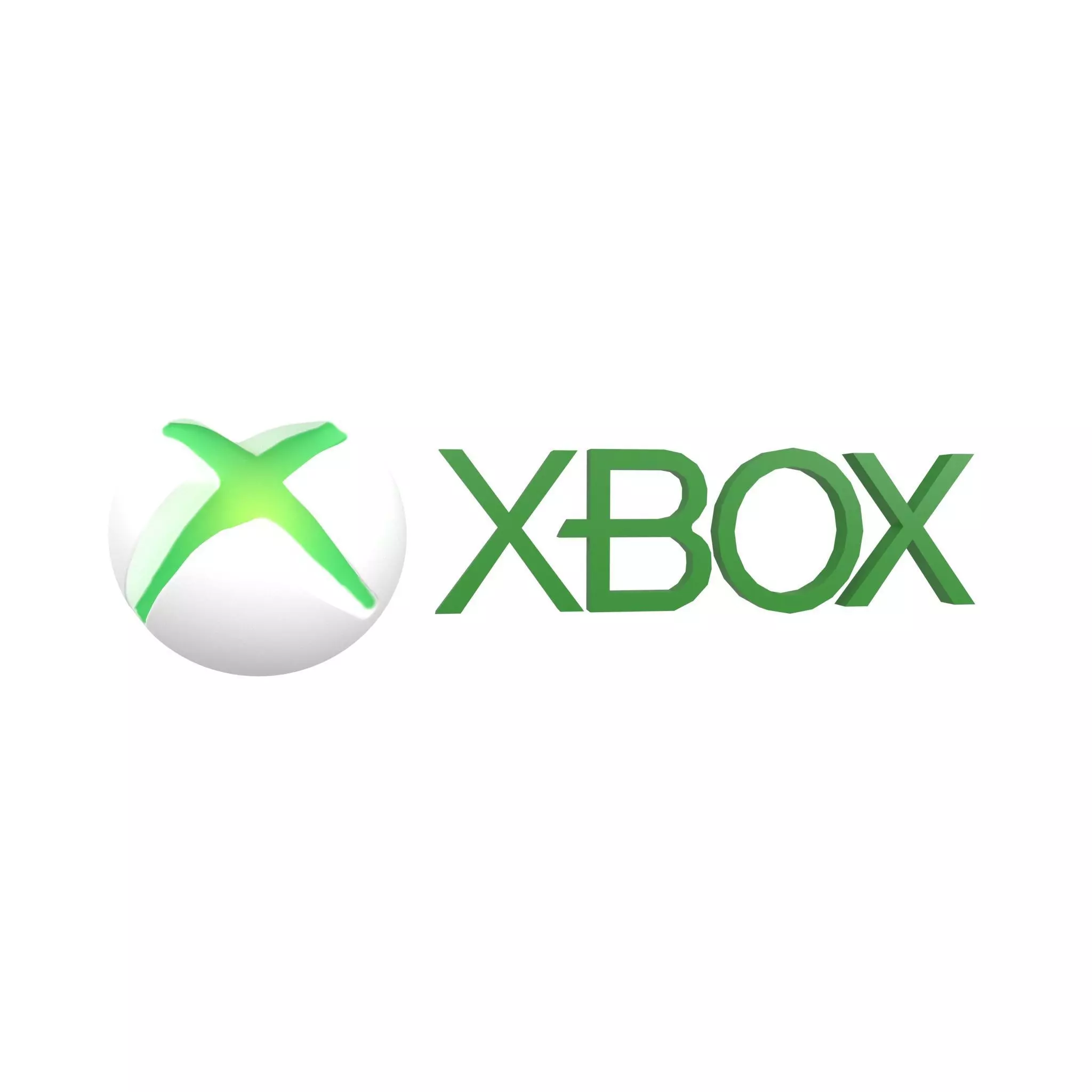 Xbox 2013 Logo v1 001 Free low-poly 3D model_0