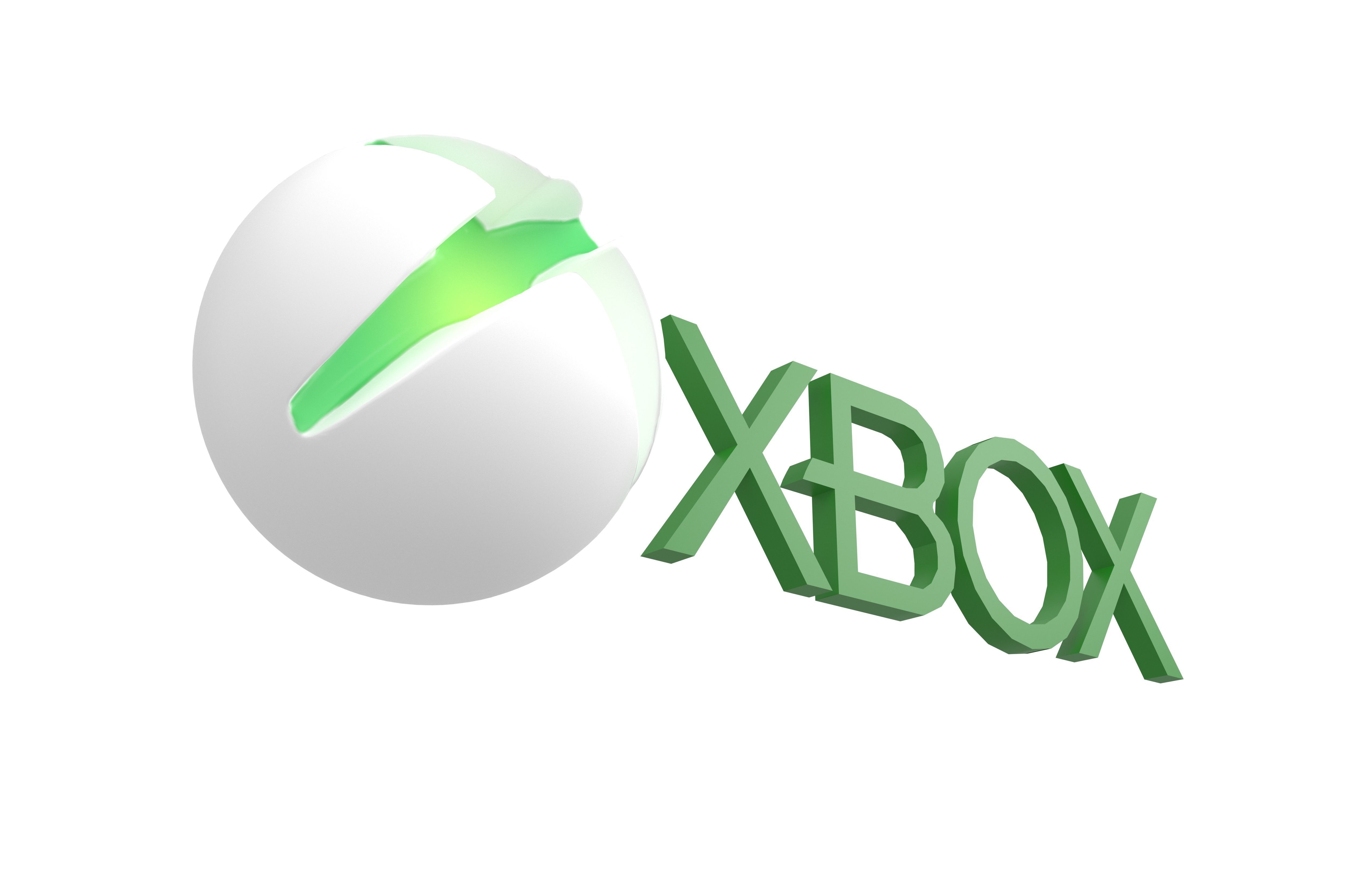 Xbox 2013 Logo v1 001 Free low-poly 3D model_3