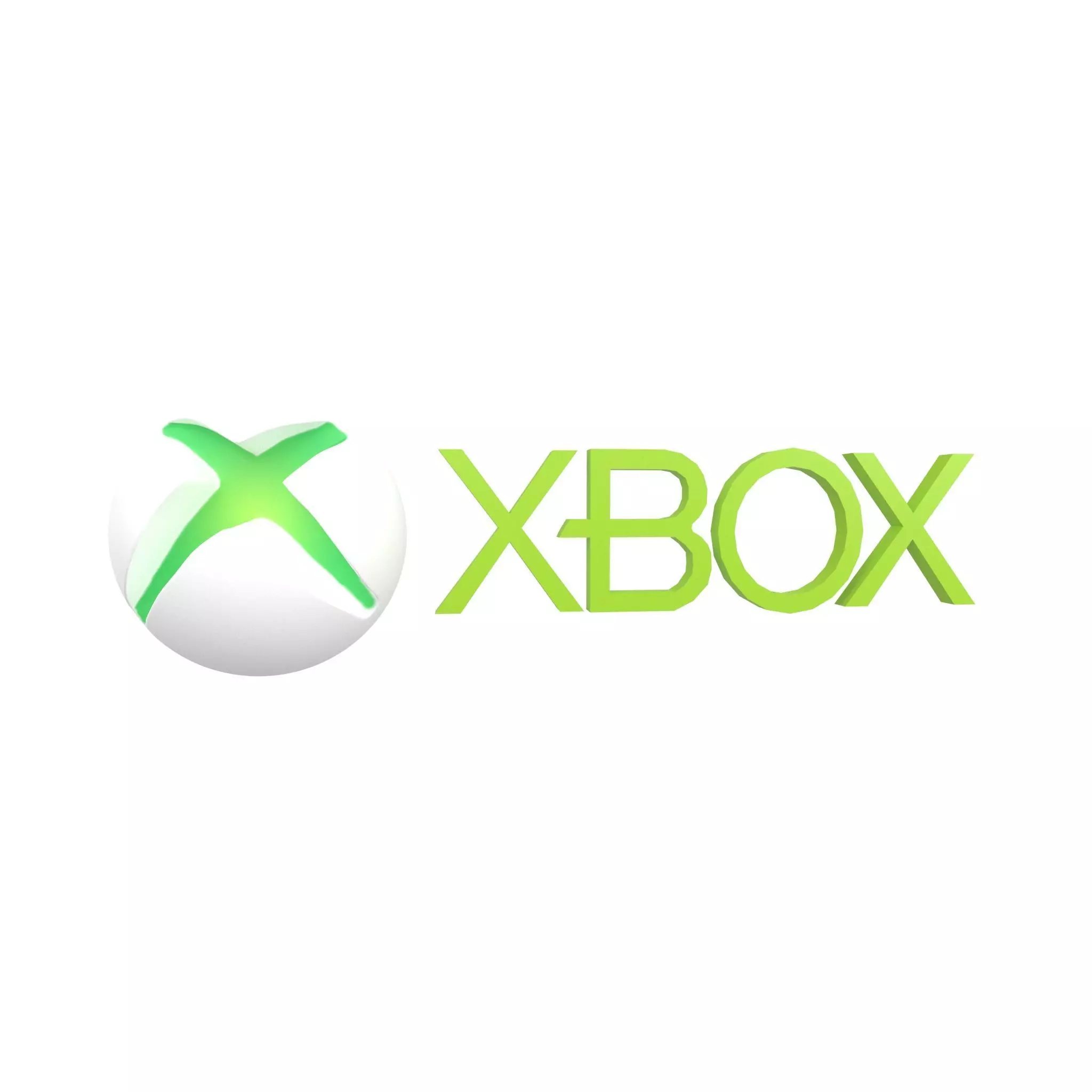 Xbox 2013 Logo v1 002 Free low-poly 3D model_0