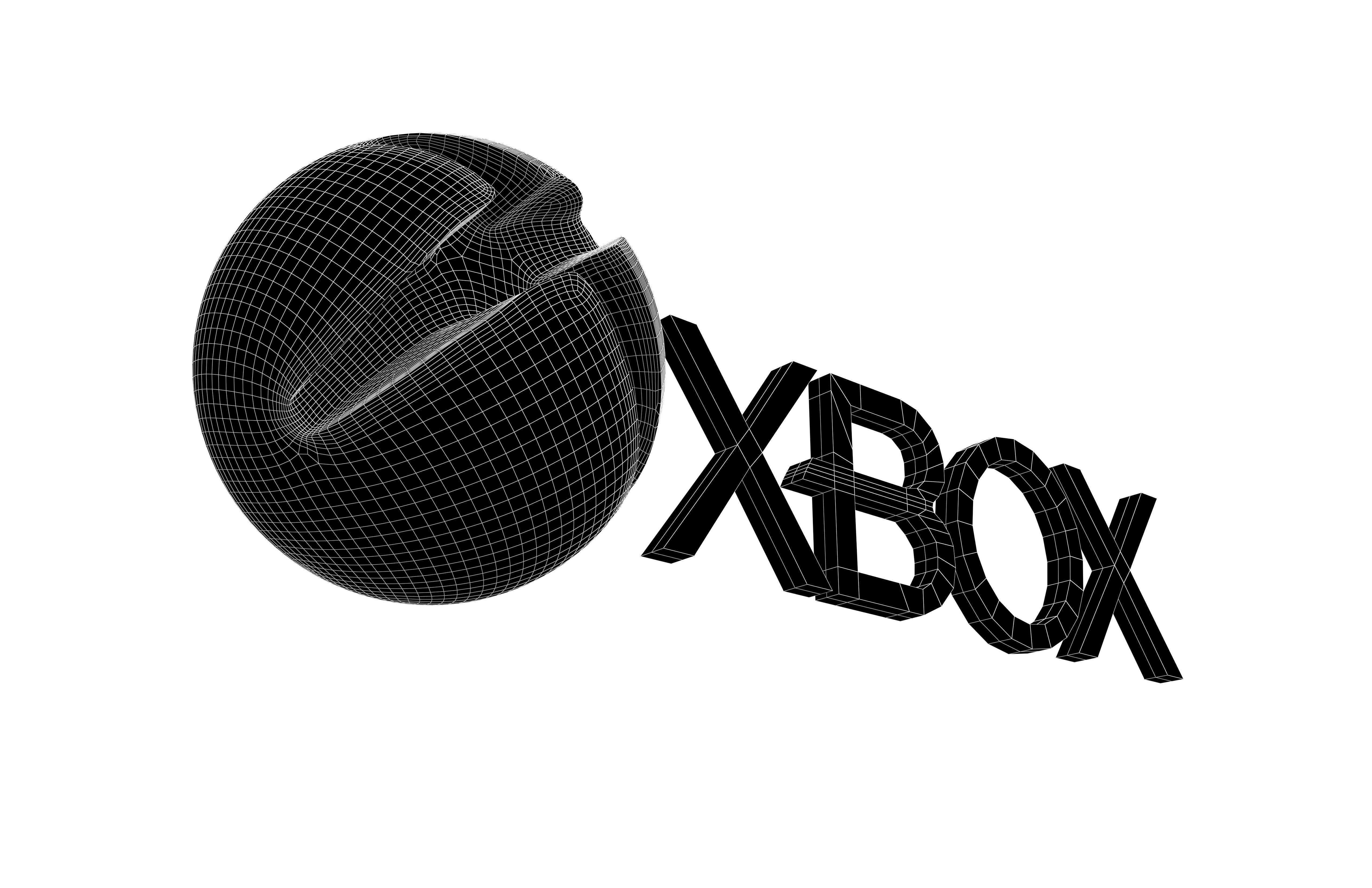 Xbox 2013 Logo v1 006 Free low-poly 3D model_7