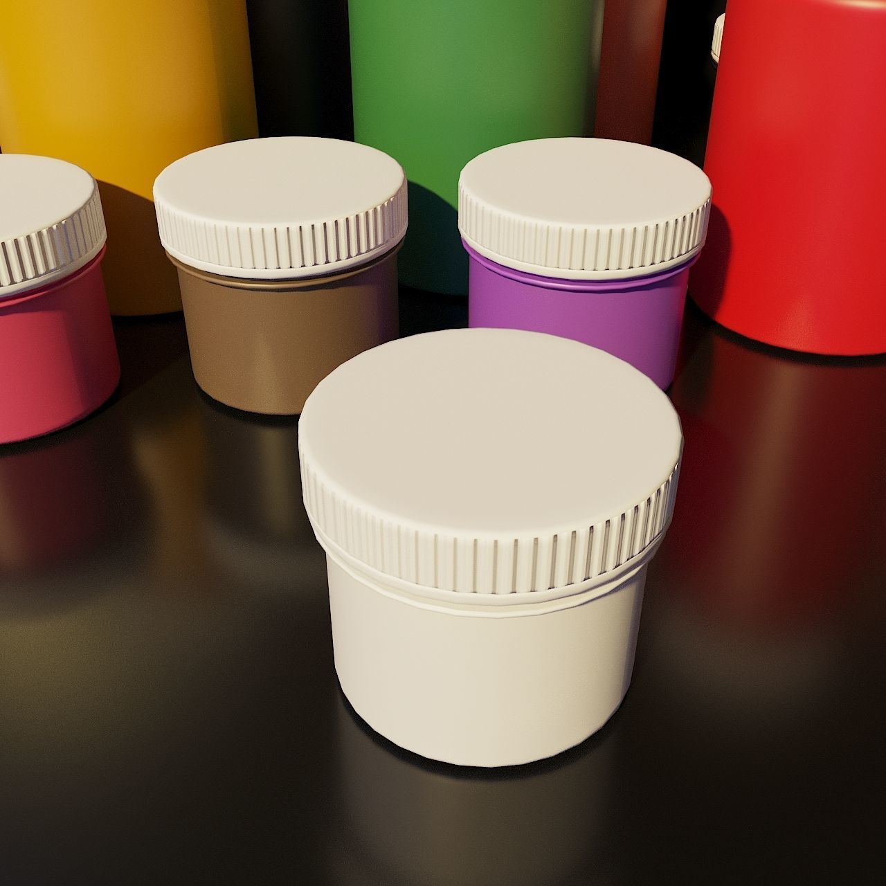 Artist Studio Goache  Smudges Set 190 07 3D model_3