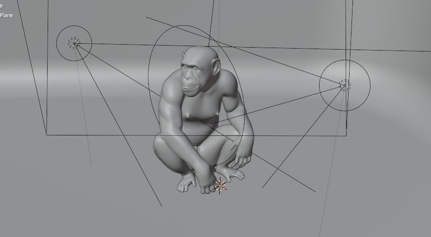 Gorilla Monkey 3D Model Ape 3D model_1