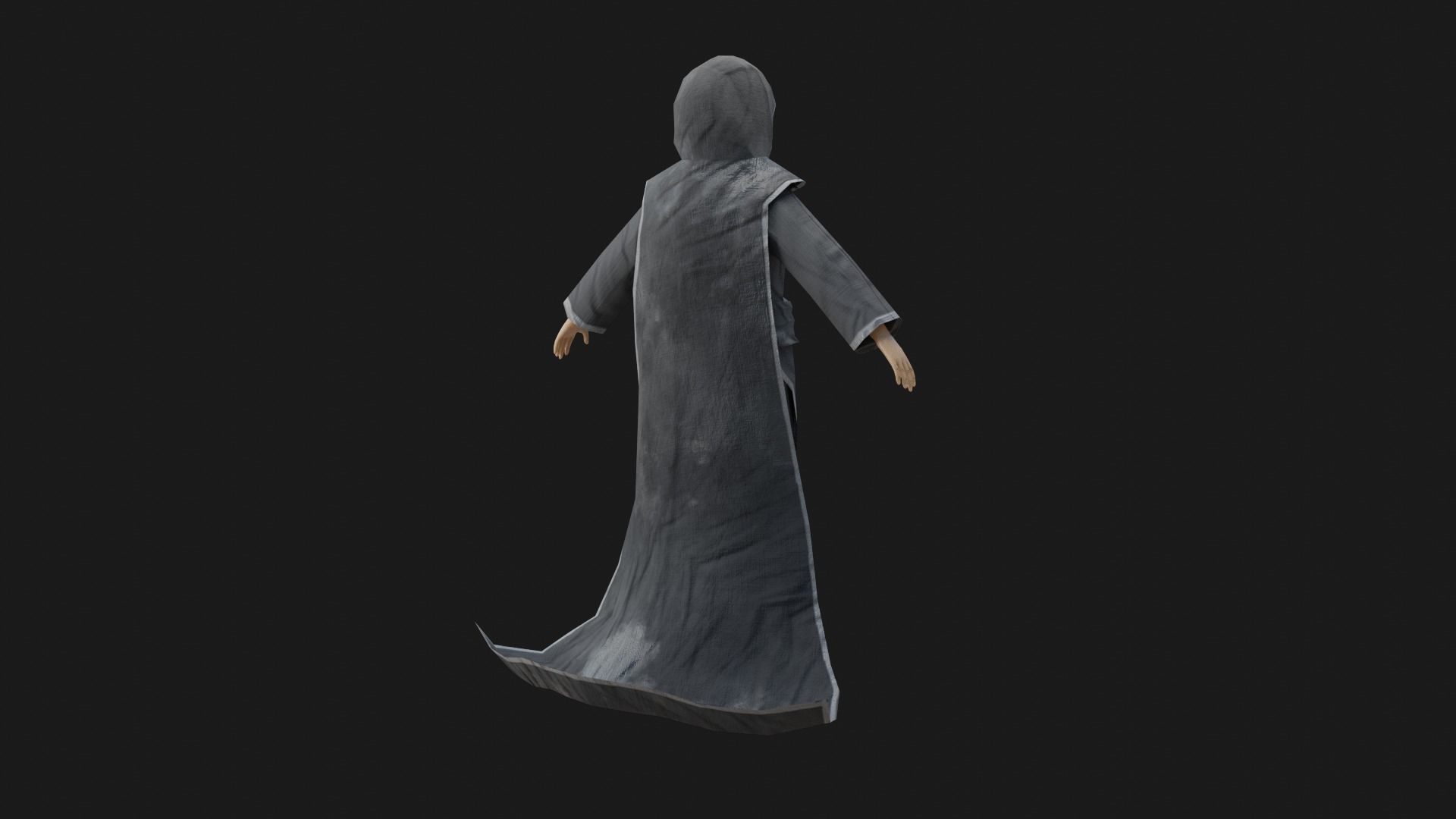 Warlock star wars force awakens robe Low-poly 3D model_7