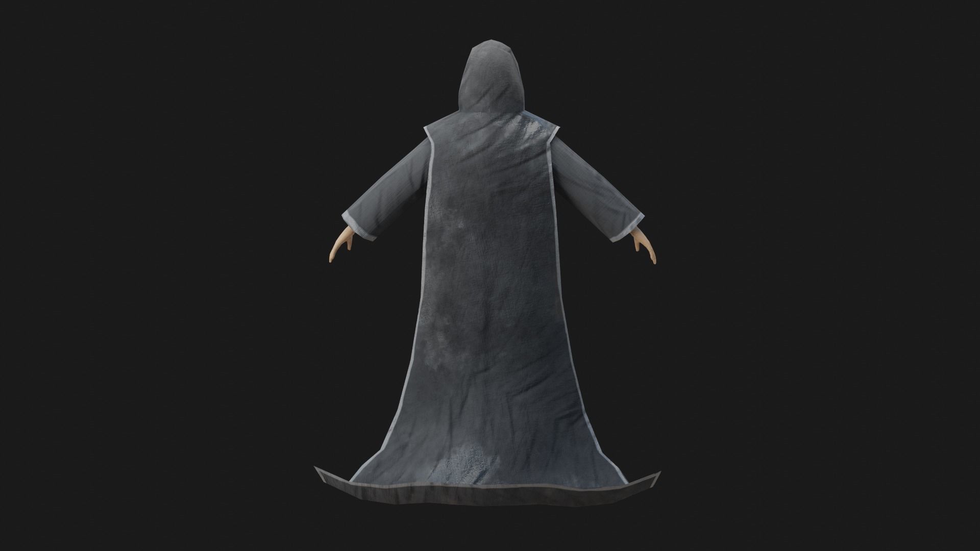 Warlock star wars force awakens robe Low-poly 3D model_6