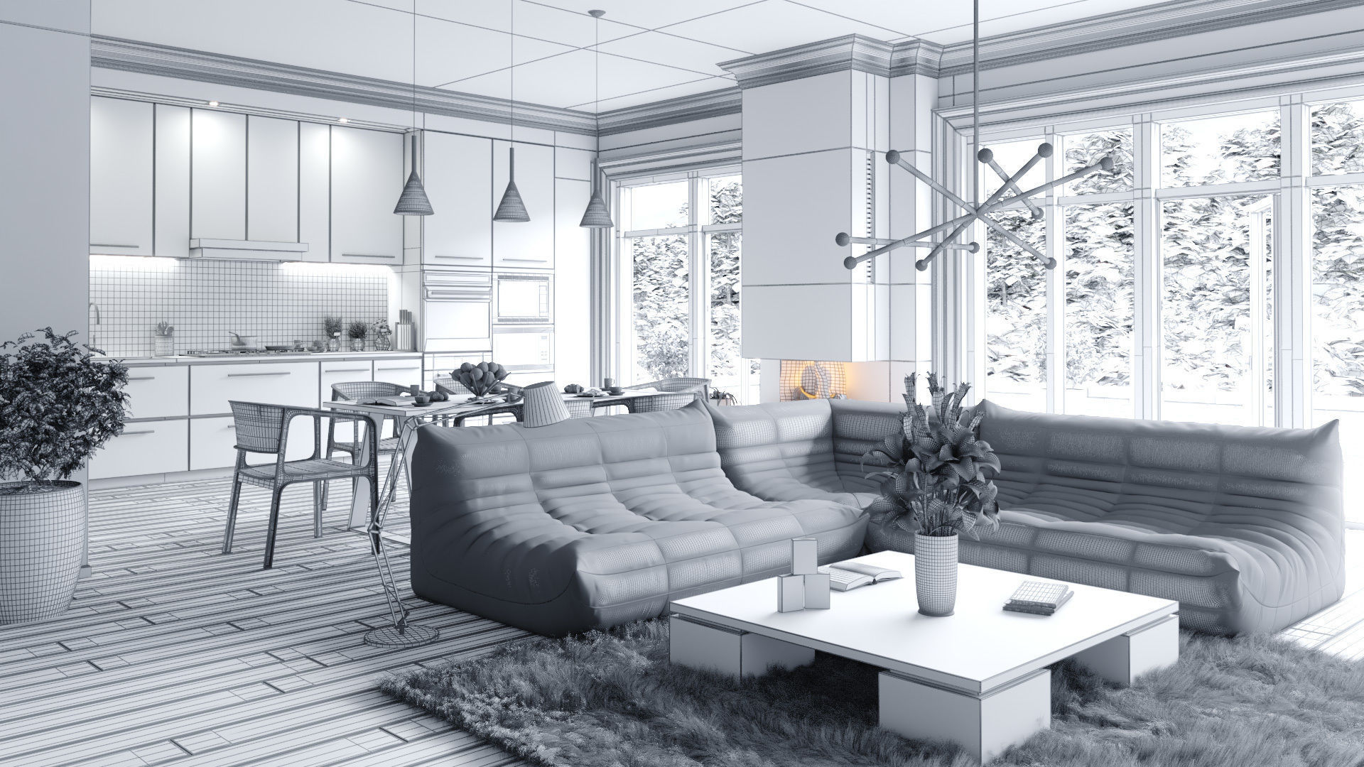 Scene 6 Archinteriors vol  56 3D model_1