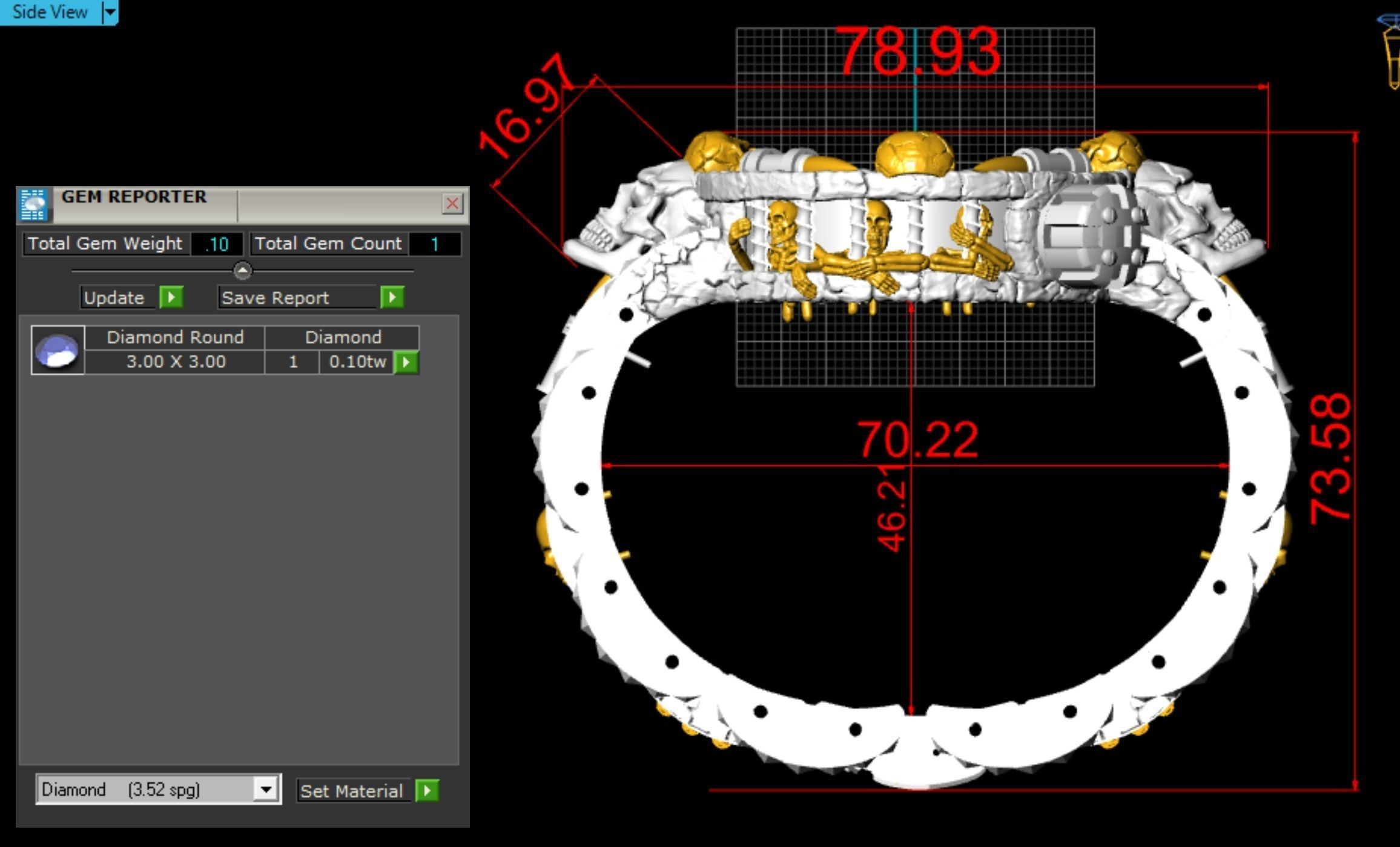 Exclusive clock with skeletons in prison 3D print model_8