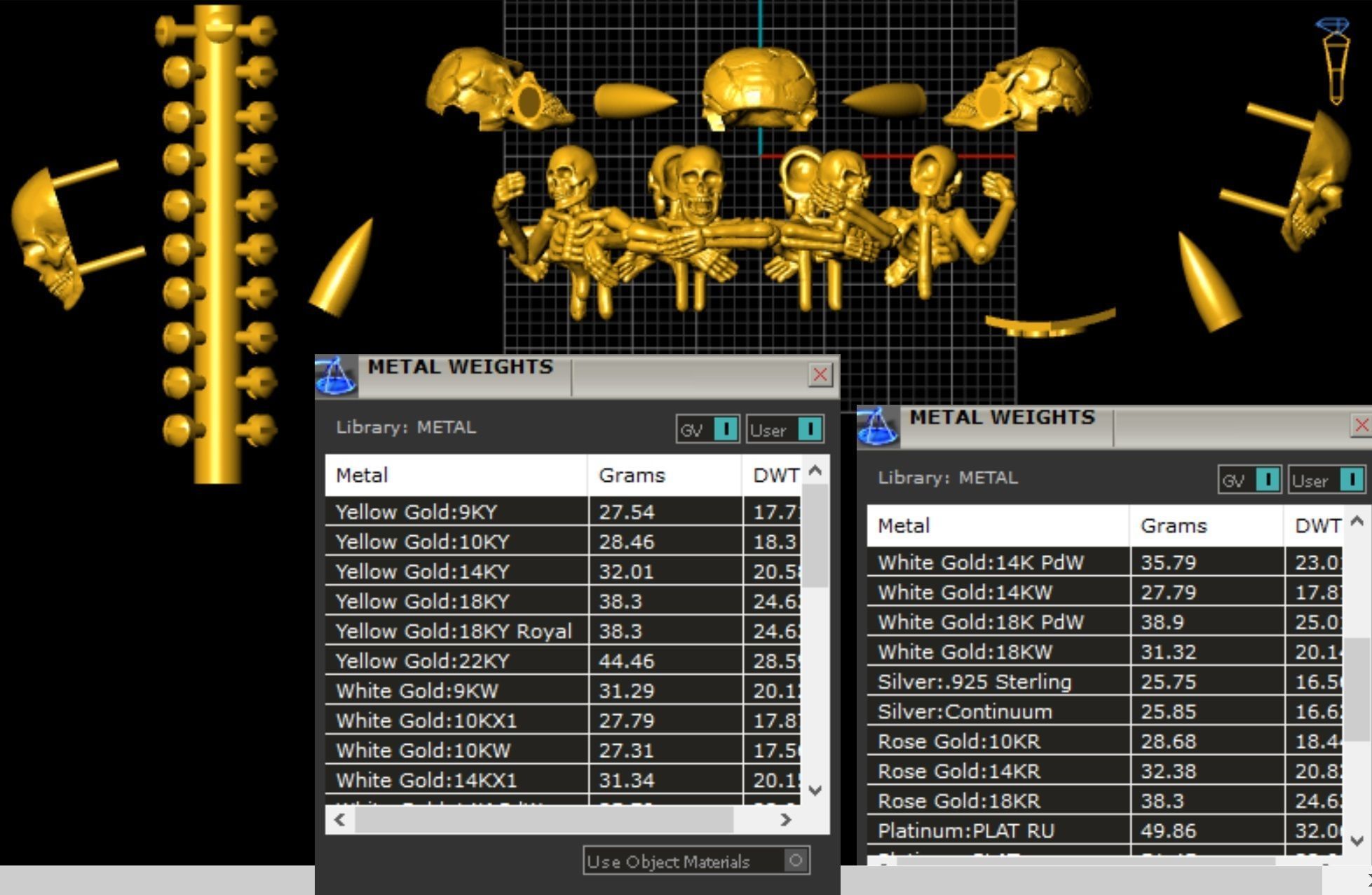 Exclusive clock with skeletons in prison 3D print model_7