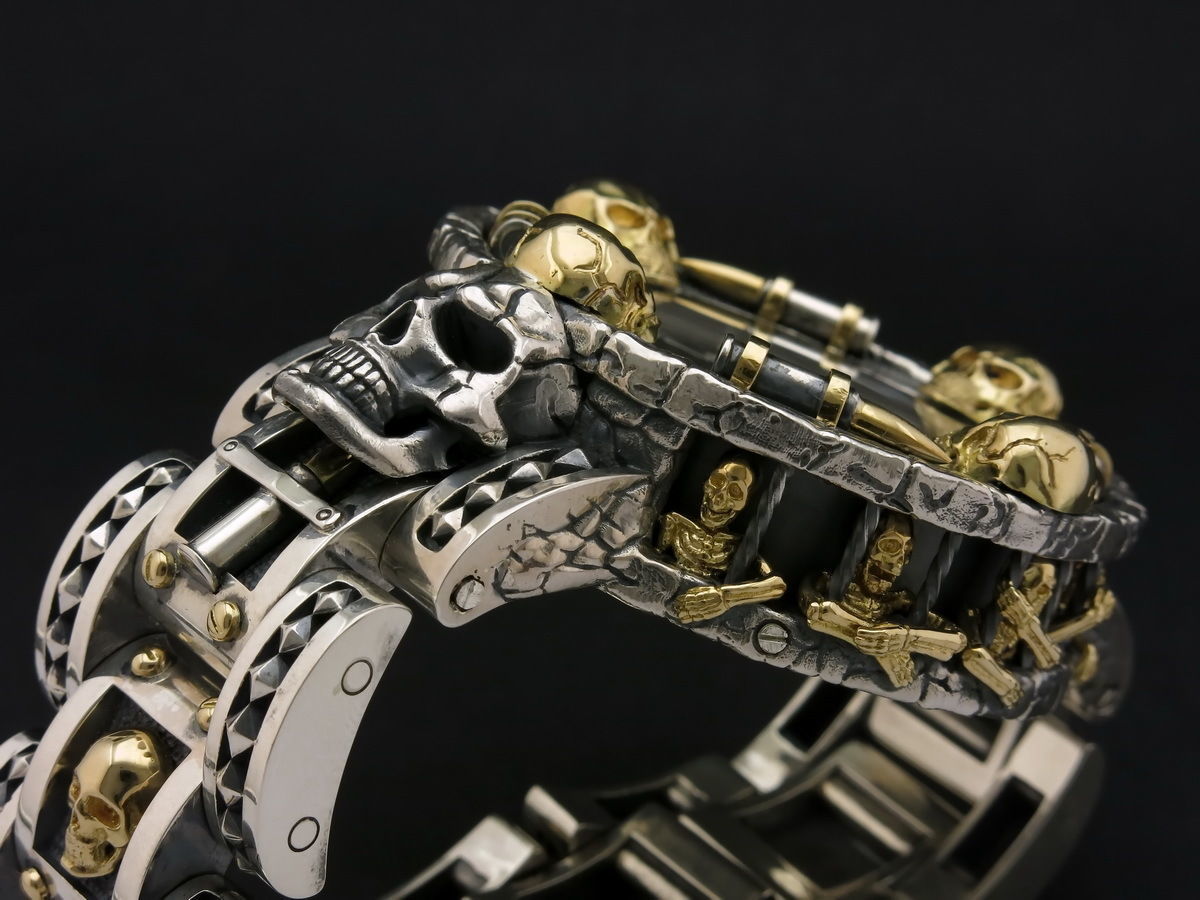 Exclusive clock with skeletons in prison 3D print model_2