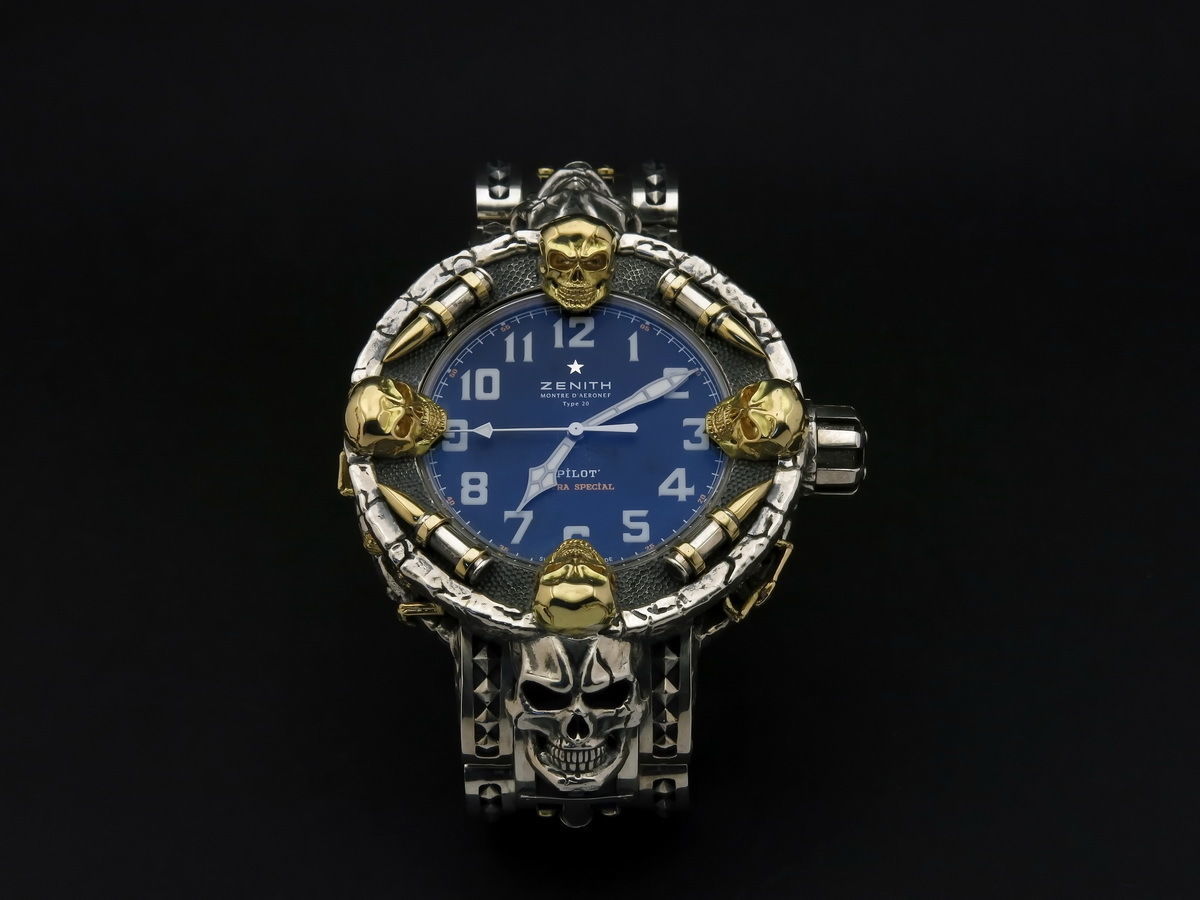 Exclusive clock with skeletons in prison 3D print model_1