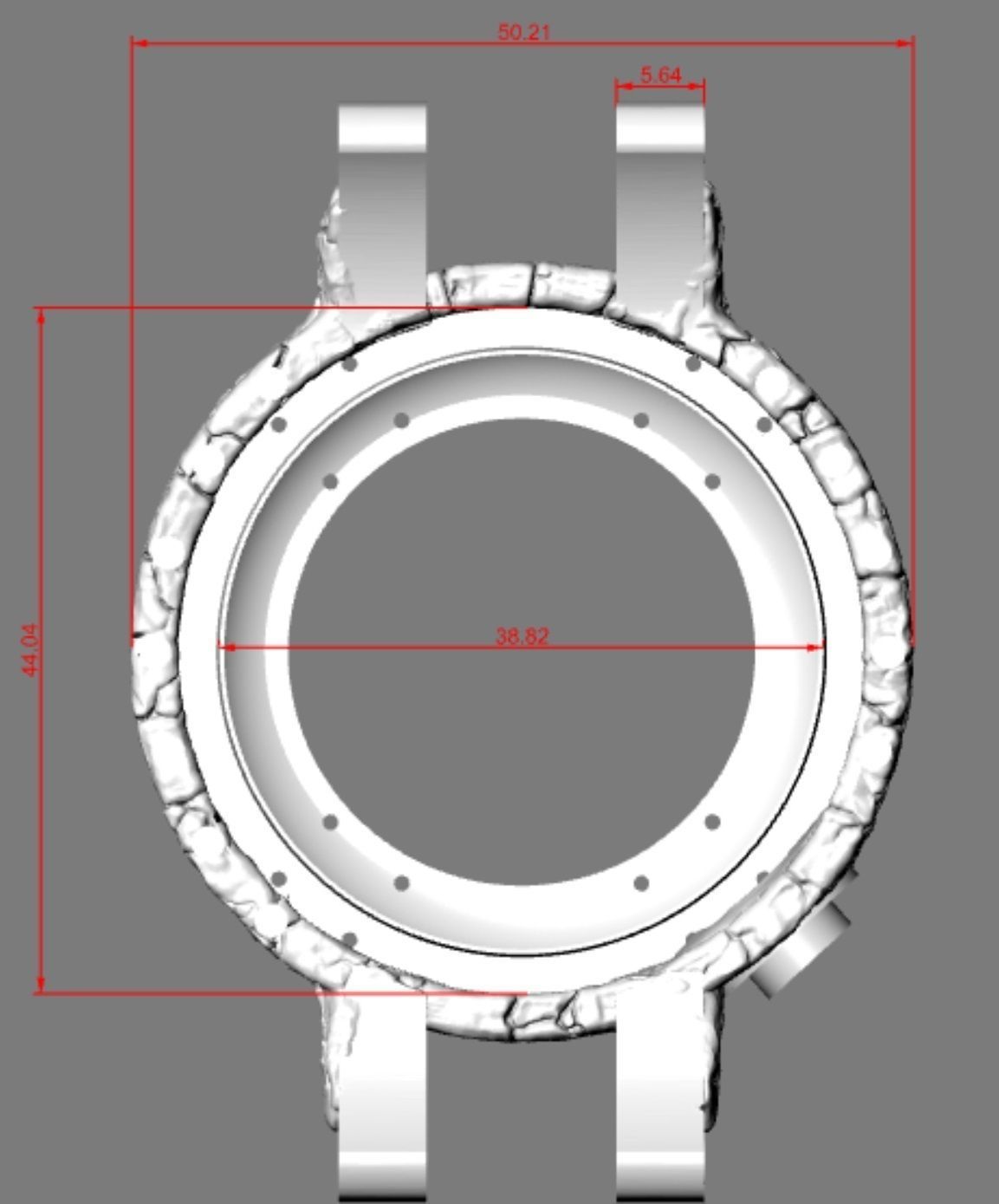 Exclusive clock with skeletons in prison 3D print model_14
