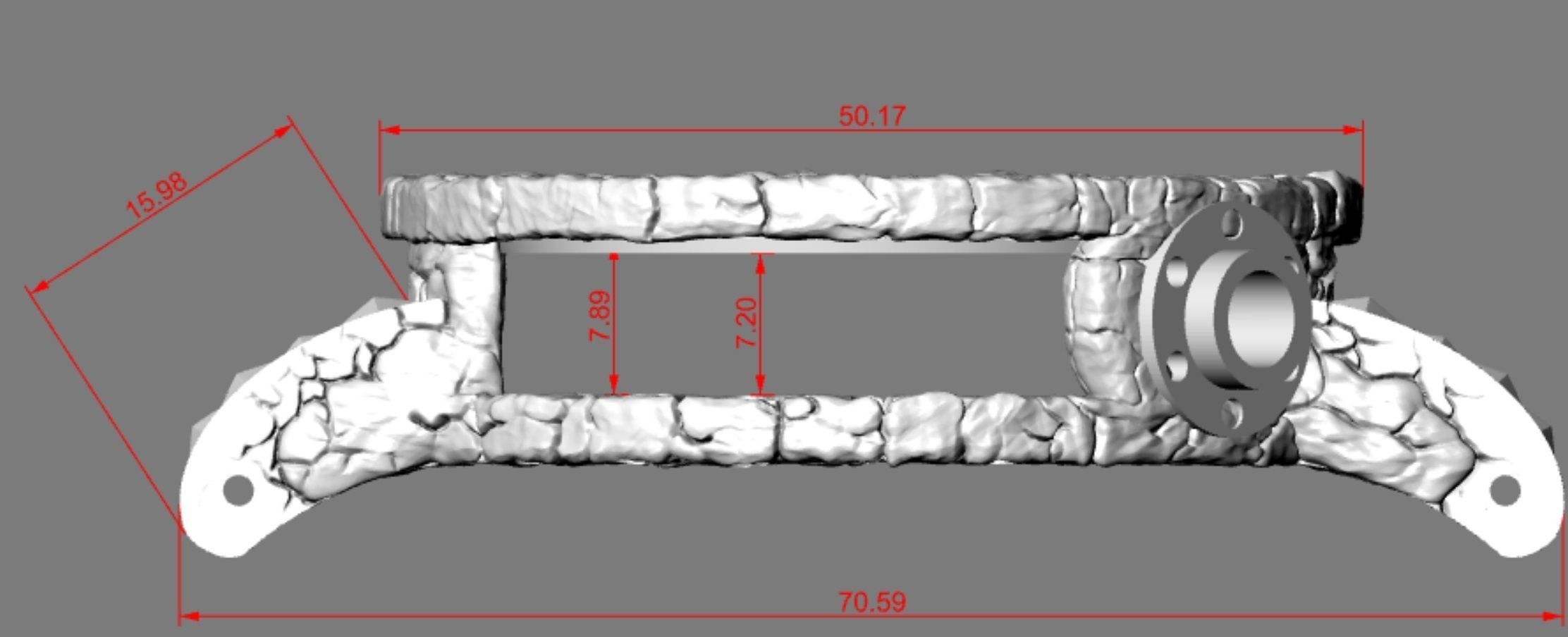 Exclusive clock with skeletons in prison 3D print model_12