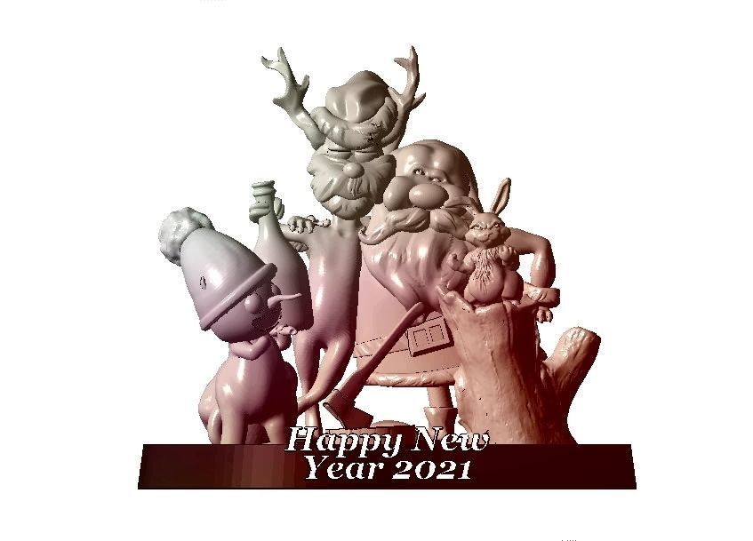 Santa Claus 3D model 3D print model_1