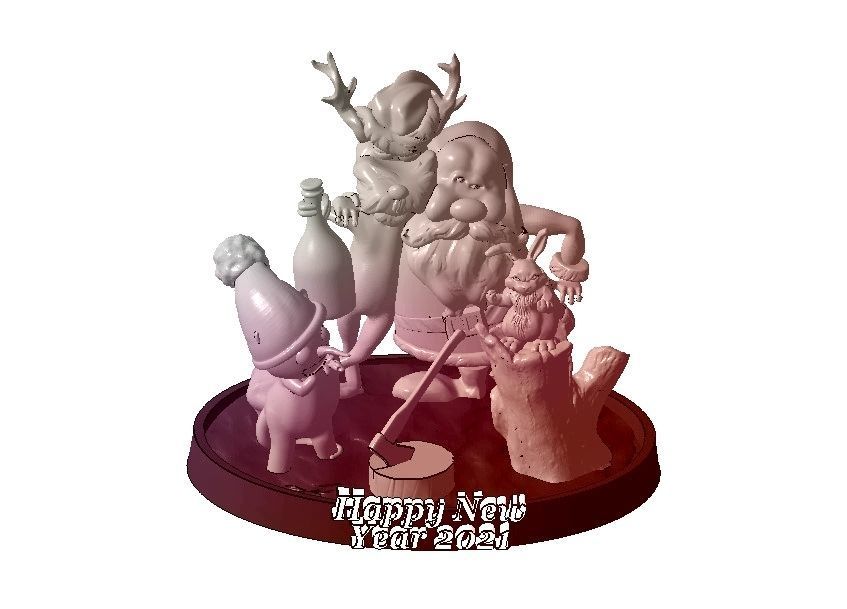 Santa Claus 3D model 3D print model_7