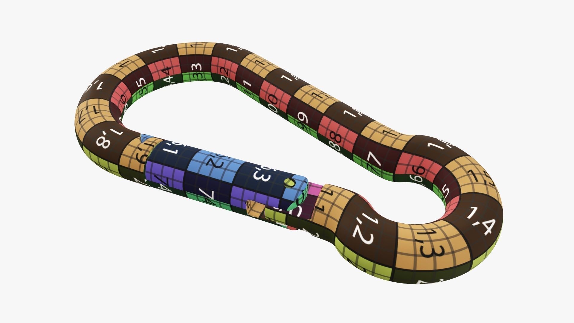 Snap hook carbine 3D model_12