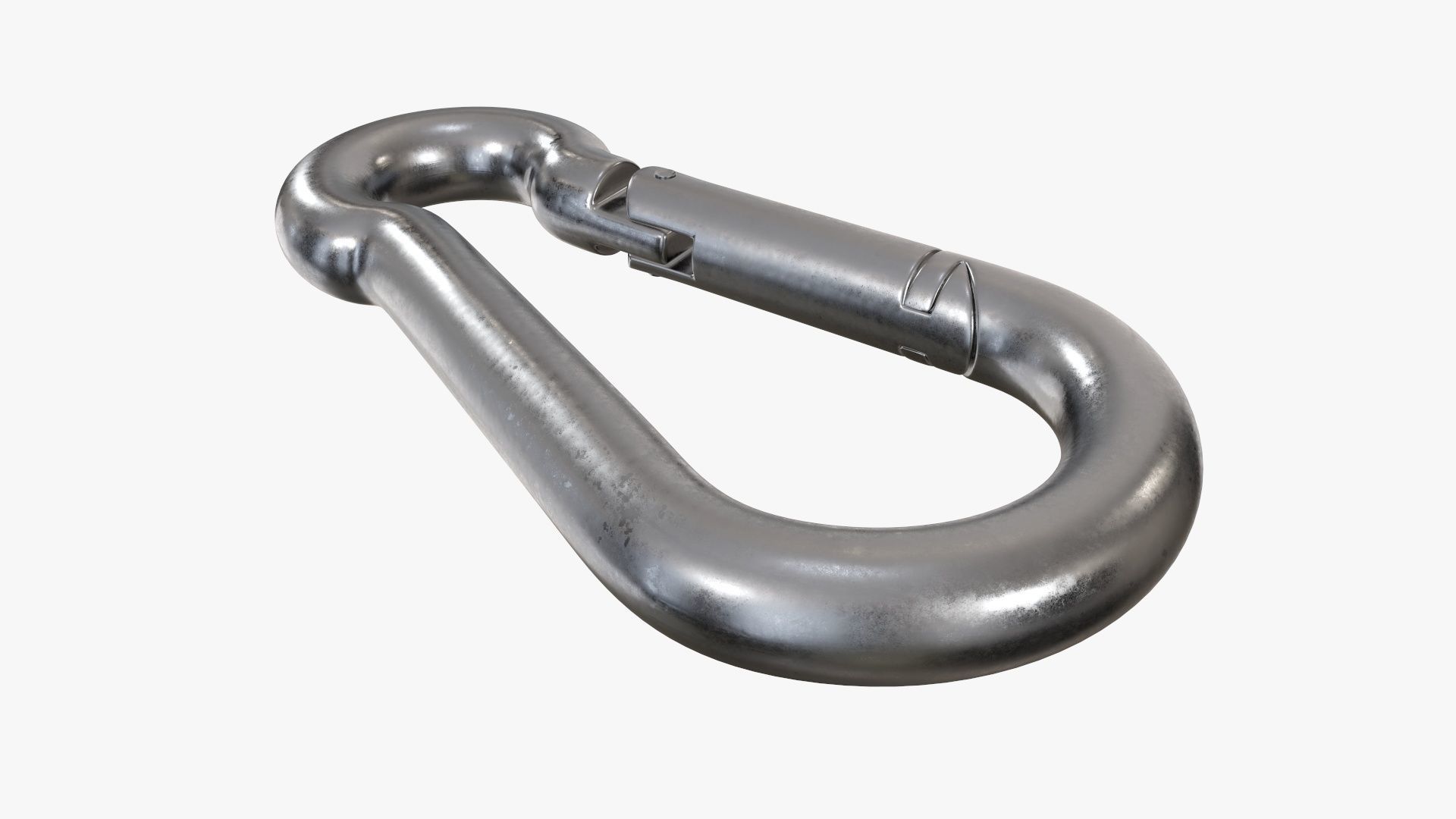 Snap hook carbine 3D model_4