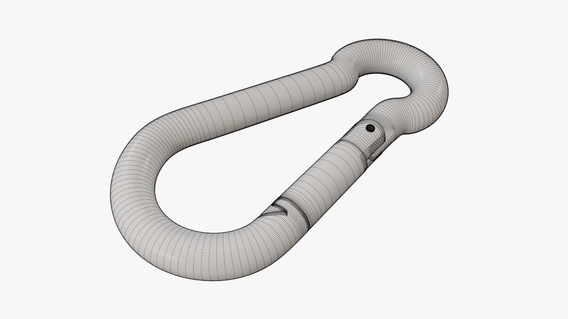 Snap hook carbine 3D model_8