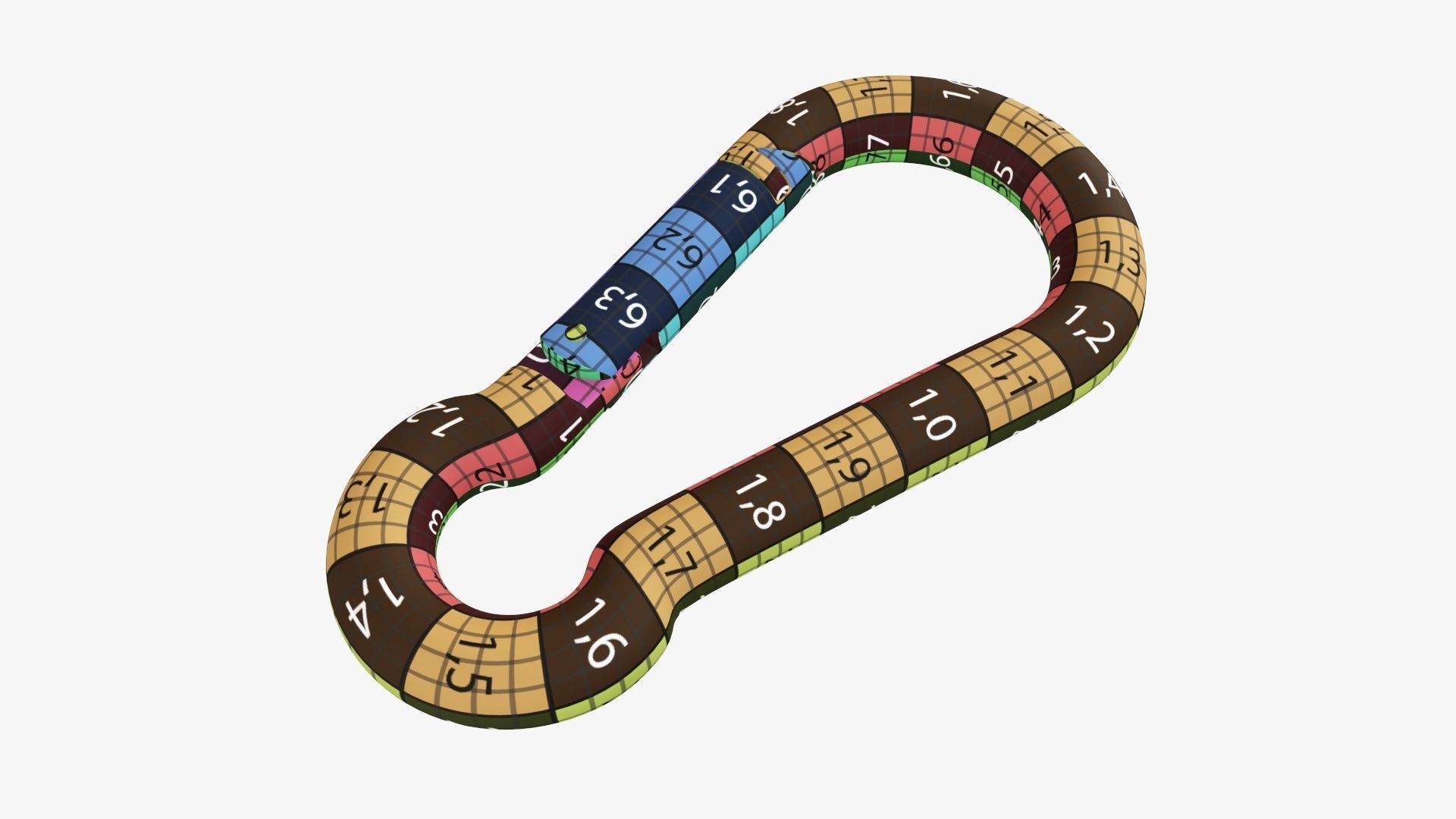 Snap hook carbine 3D model_10