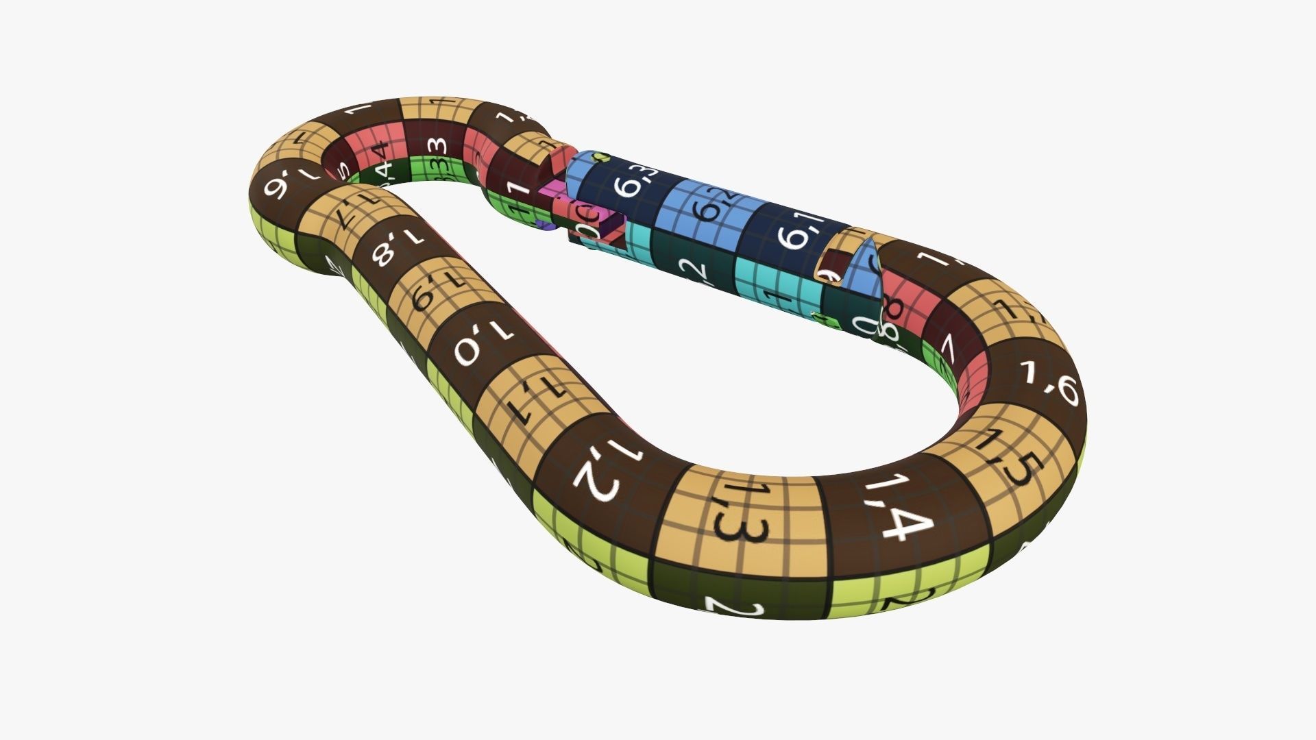 Snap hook carbine 3D model_14