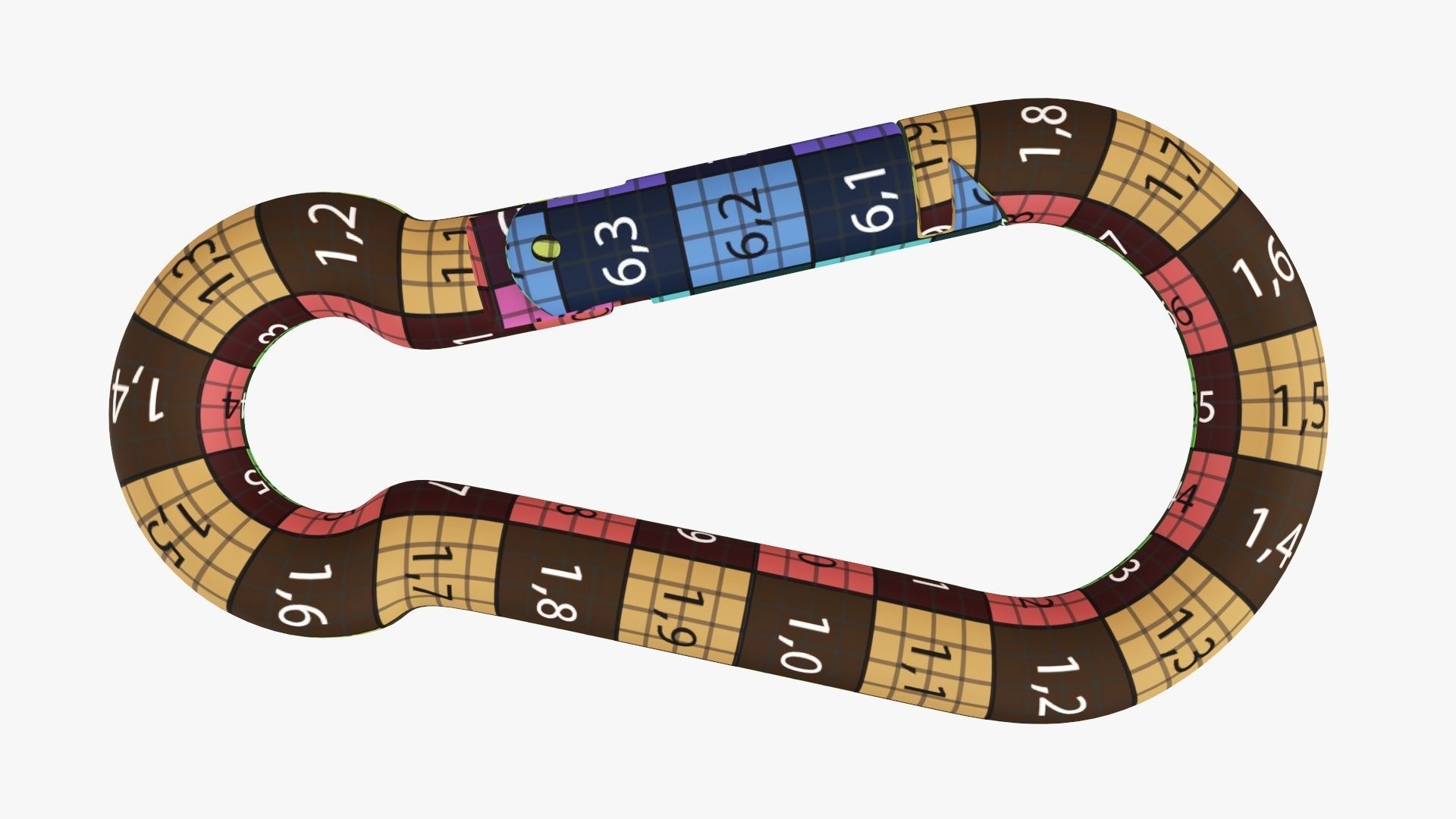 Snap hook carbine 3D model_11