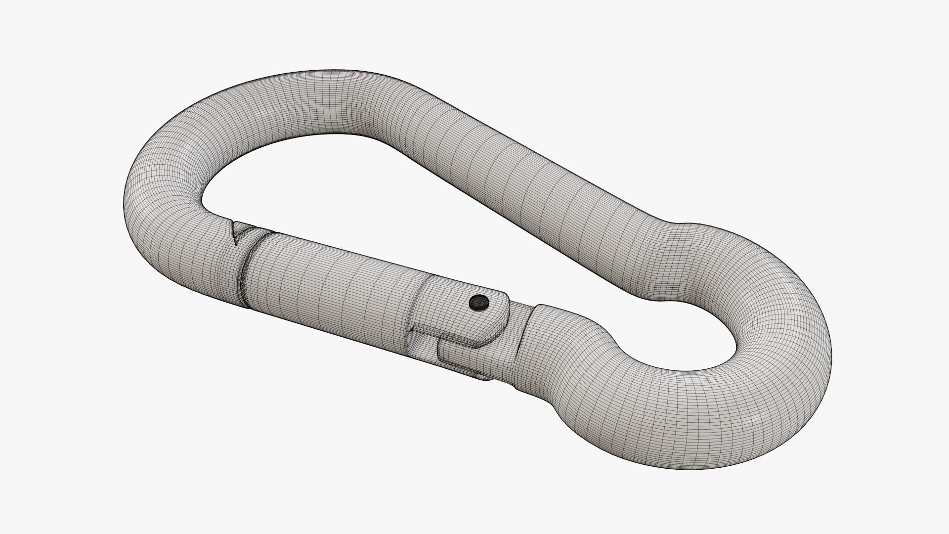 Snap hook carbine 3D model_7