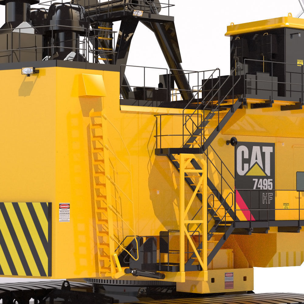 Rope Shovel Cat 7495HF 3D model_12