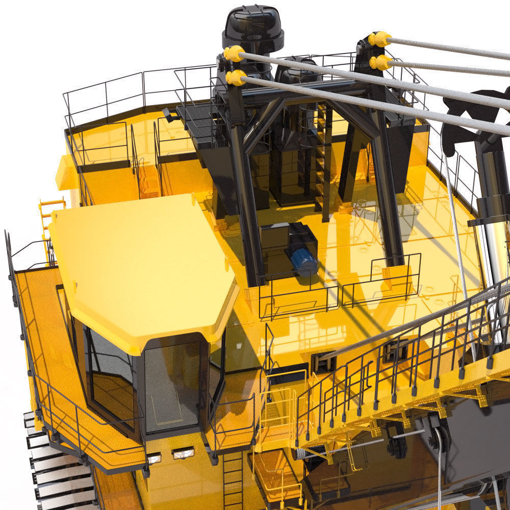 Rope Shovel Cat 7495HF 3D model_14