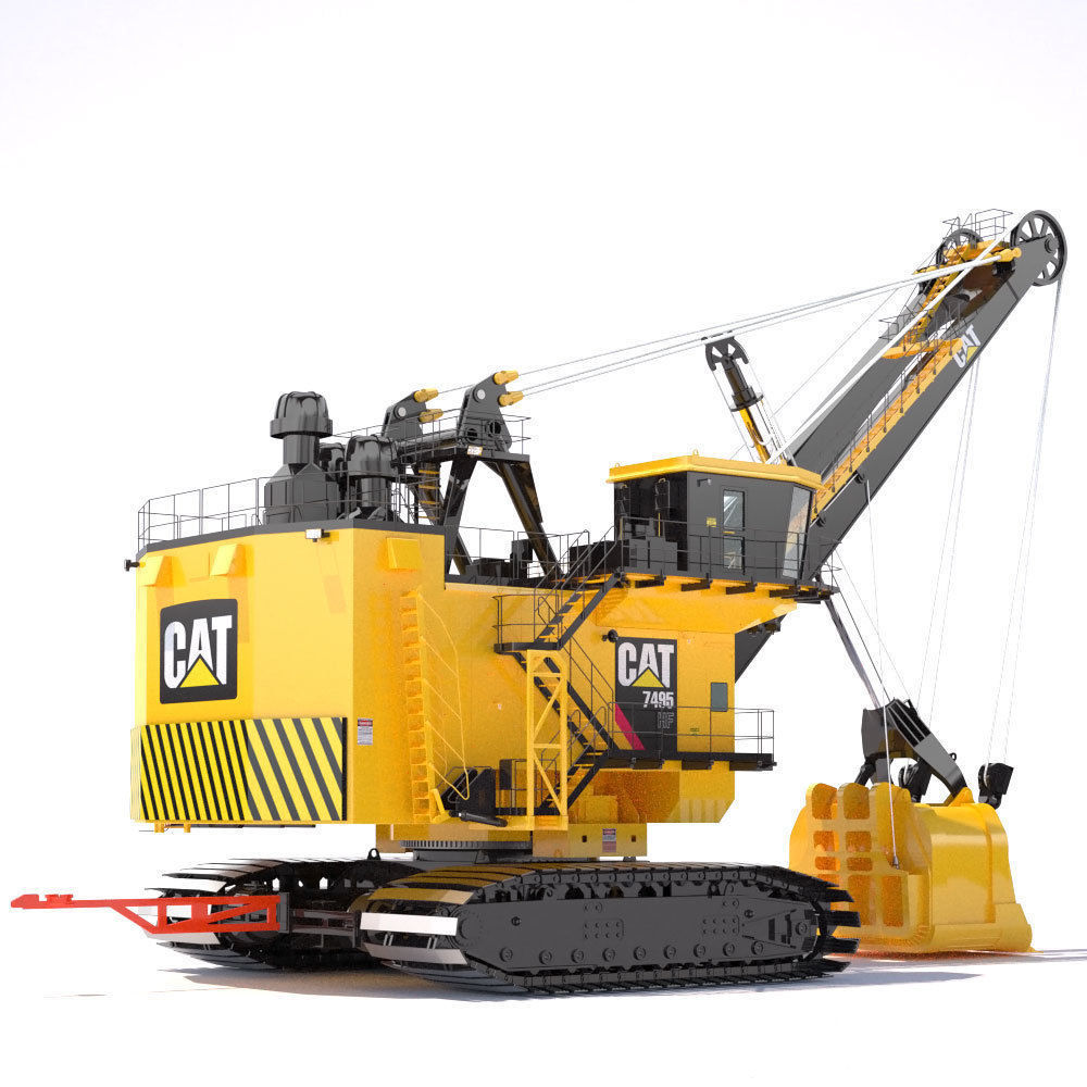 Rope Shovel Cat 7495HF 3D model_3