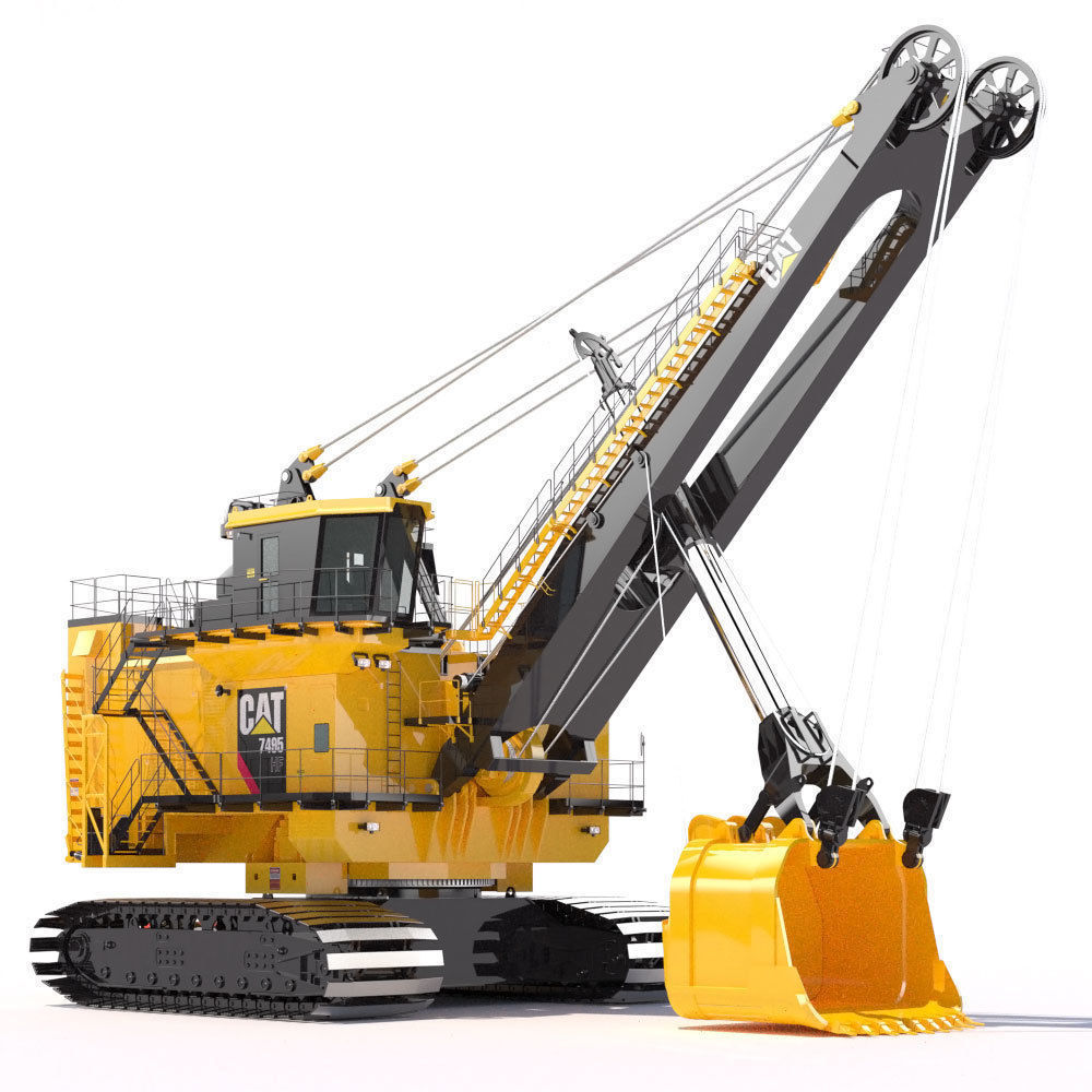 Rope Shovel Cat 7495HF 3D model_2