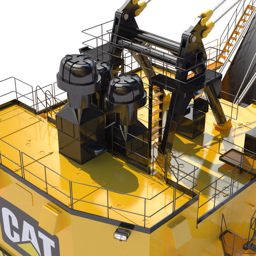 Rope Shovel Cat 7495HF 3D model_16