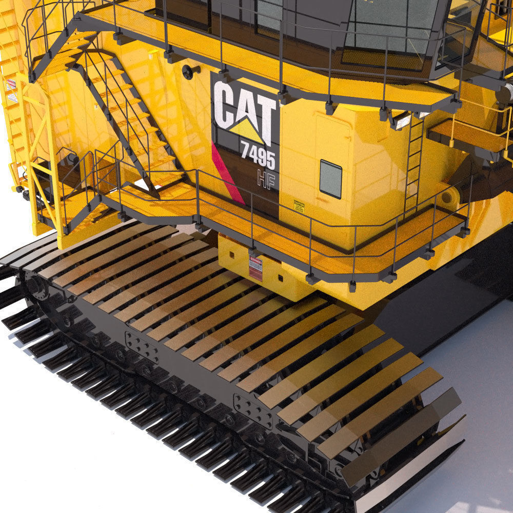 Rope Shovel Cat 7495HF 3D model_13