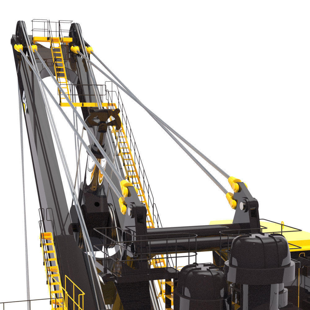 Rope Shovel Cat 7495HF 3D model_10