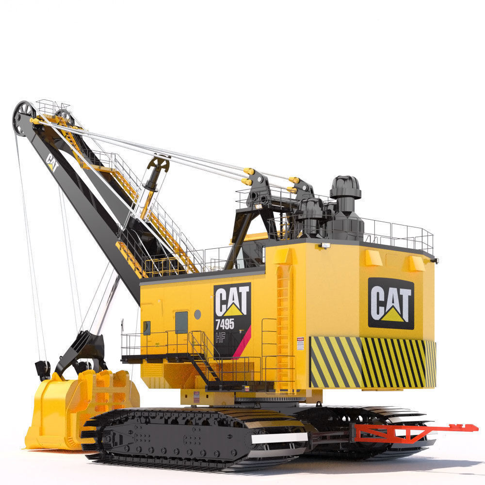 Rope Shovel Cat 7495HF 3D model_4